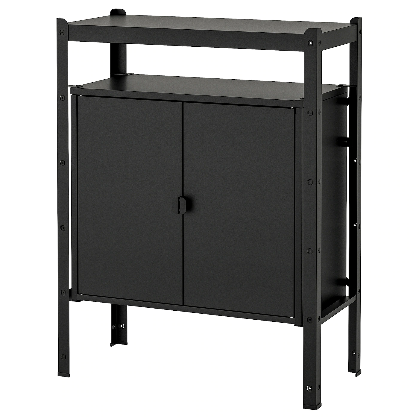 IKEA BROR Shelving Unit With Cabinets Black 33 1/2x15 3/4x43 1/4 " -Ikea Storage solution systems Sales bror shelving unit with cabinets black 0675863 pe718509 s5