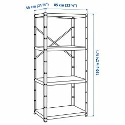 IKEA BROR Shelving Unit 33 1/2x21 5/8x74 3/4 " -Ikea Storage solution systems Sales bror shelving unit 1056084 pe848222 s5