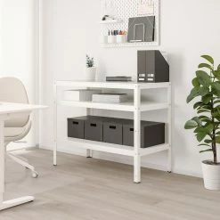 IKEA BROR Table White 43 1/4x21 5/8 " -Ikea Storage solution systems Sales bror table white 0730108 pe756058 s5