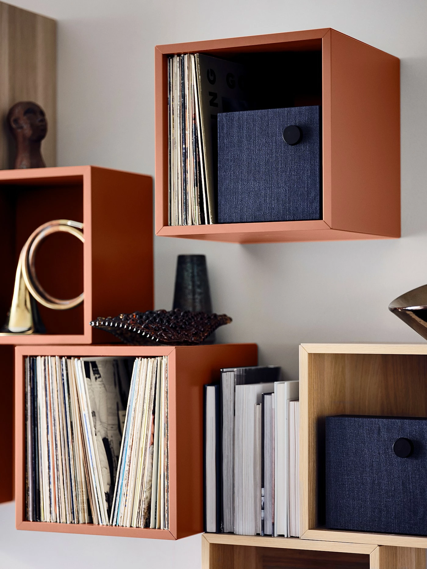 IKEA EKET Cabinet Redbrown 13 3/4x13 3/4x13 3/4 " 6 IKEA EKET Cabinet Redbrown 13 3/4x13 3/4x13 3/4 " - Image 4