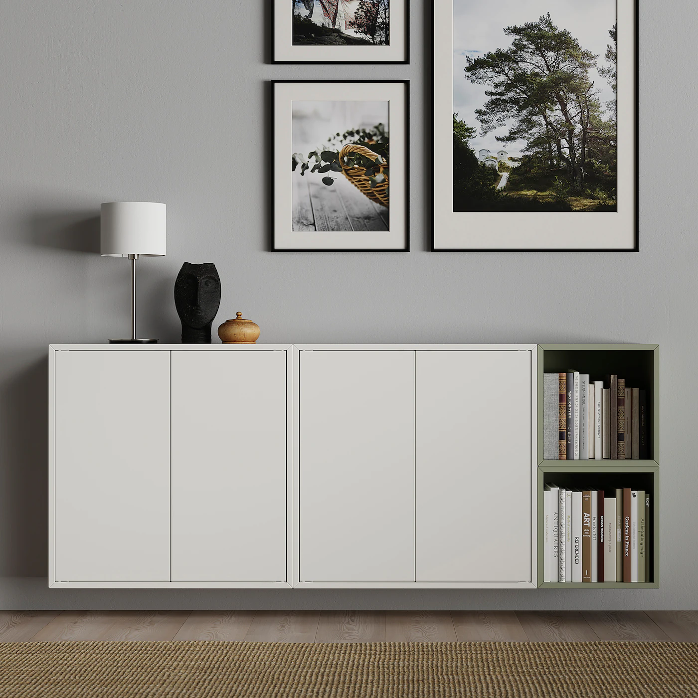 IKEA EKET Cabinet With 2 Doors And 2 Shelves White 27 1/2x9 7/8x27 1/2 " 5 IKEA EKET Cabinet With 2 Doors And 2 Shelves White 27 1/2x9 7/8x27 1/2 " - Image 3