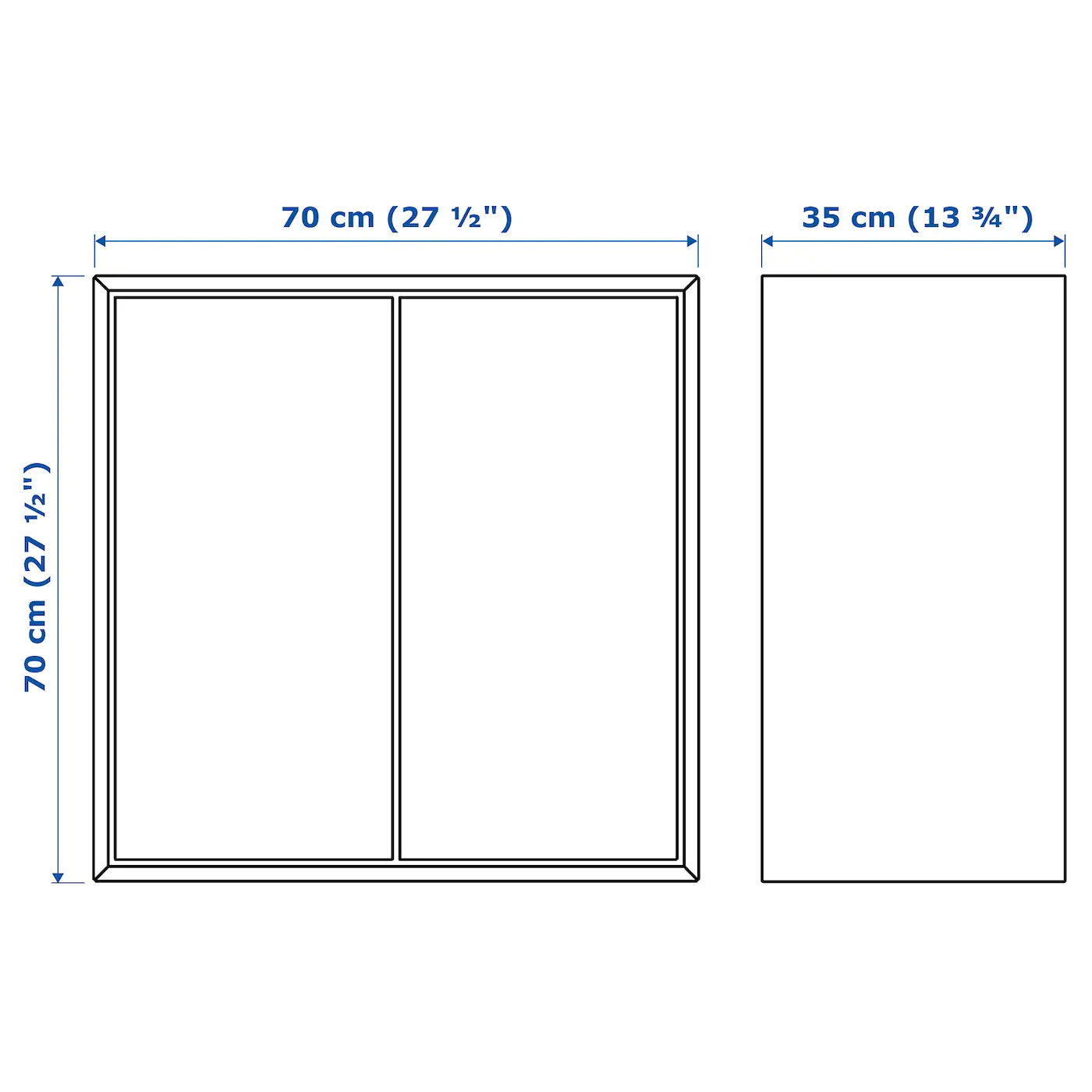 IKEA EKET Cabinet With 2 Doors And Shelf White 27 1/2x13 3/4x27 1/2 " 5 IKEA EKET Cabinet With 2 Doors And Shelf White 27 1/2x13 3/4x27 1/2 " - Image 3