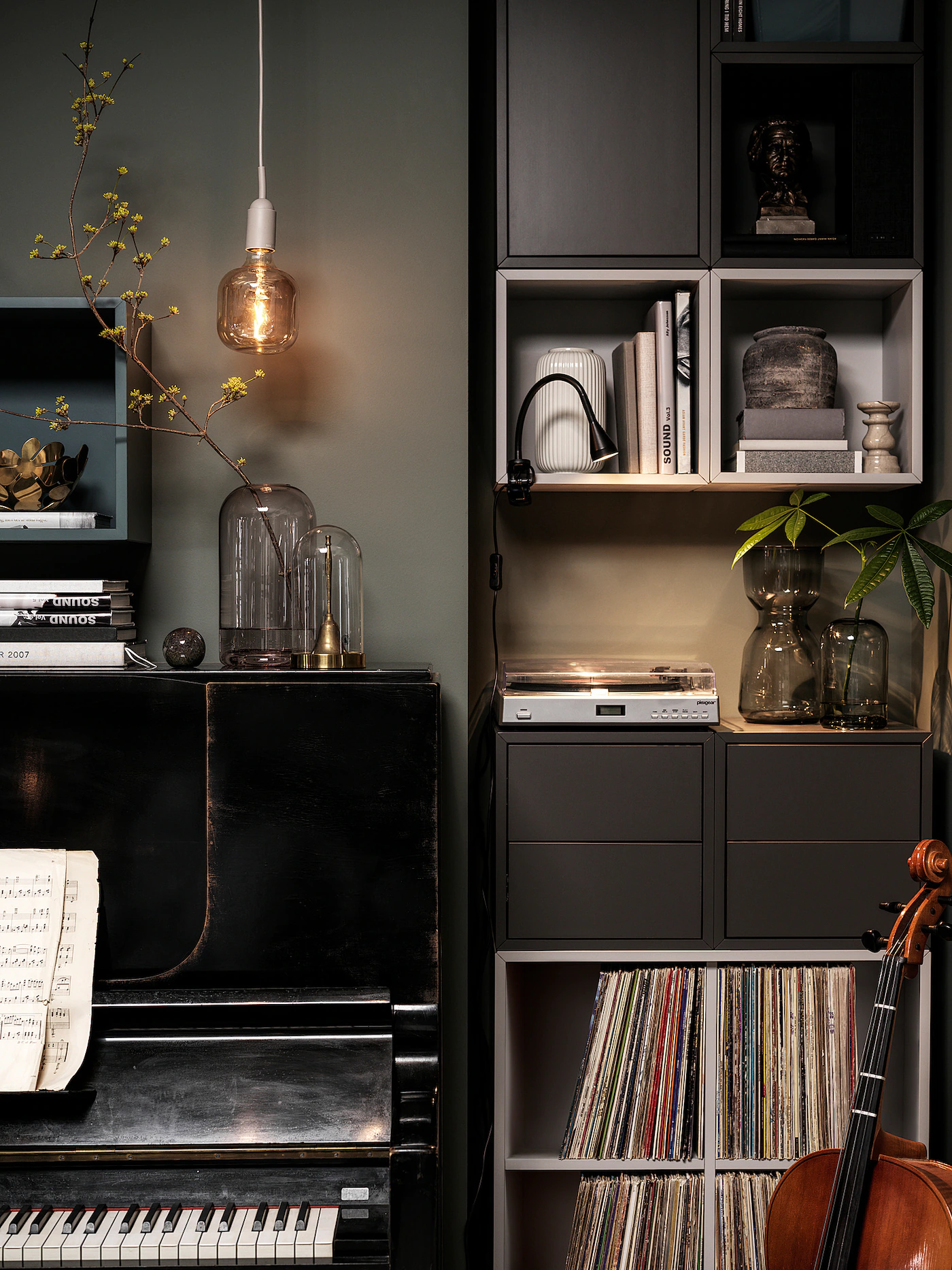 IKEA EKET Cabinet With 2 Drawers Dark Gray 13 3/4x13 3/4x13 3/4 " 6 IKEA EKET Cabinet With 2 Drawers Dark Gray 13 3/4x13 3/4x13 3/4 " - Image 4