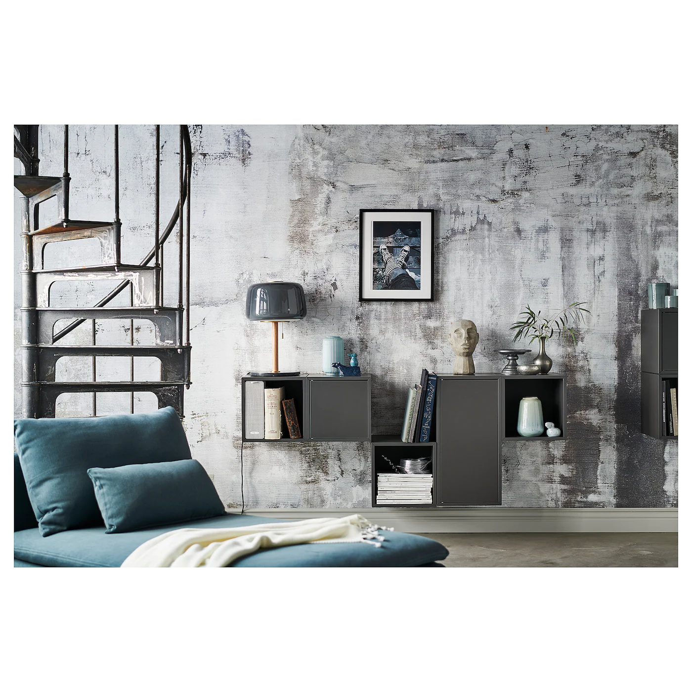 IKEA EKET Cabinet With Door And Shelf Dark Gray 13 3/4x13 3/4x27 1/2 " 6 IKEA EKET Cabinet With Door And Shelf Dark Gray 13 3/4x13 3/4x27 1/2 " - Image 4