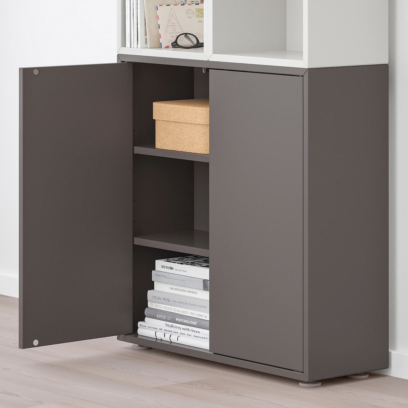 IKEA EKET Storage Combination With Feet Dark Gray/light Gray 27 1/2x9 7/8x42 1/8 " 6 IKEA EKET Storage Combination With Feet Dark Gray/light Gray 27 1/2x9 7/8x42 1/8 " - Image 4
