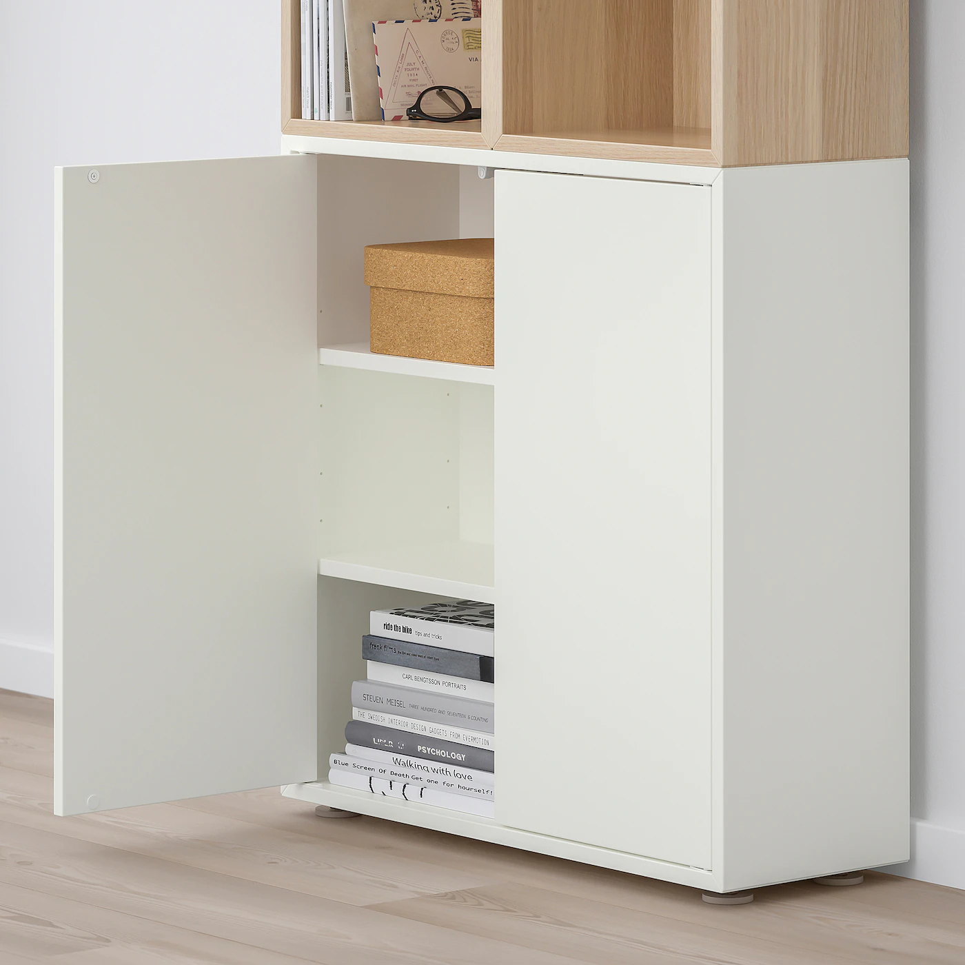 IKEA EKET Storage Combination With Feet White/white Stained Oak Effect 27 1/2x9 7/8x42 1/8 " 6 IKEA EKET Storage Combination With Feet White/white Stained Oak Effect 27 1/2x9 7/8x42 1/8 " - Image 4
