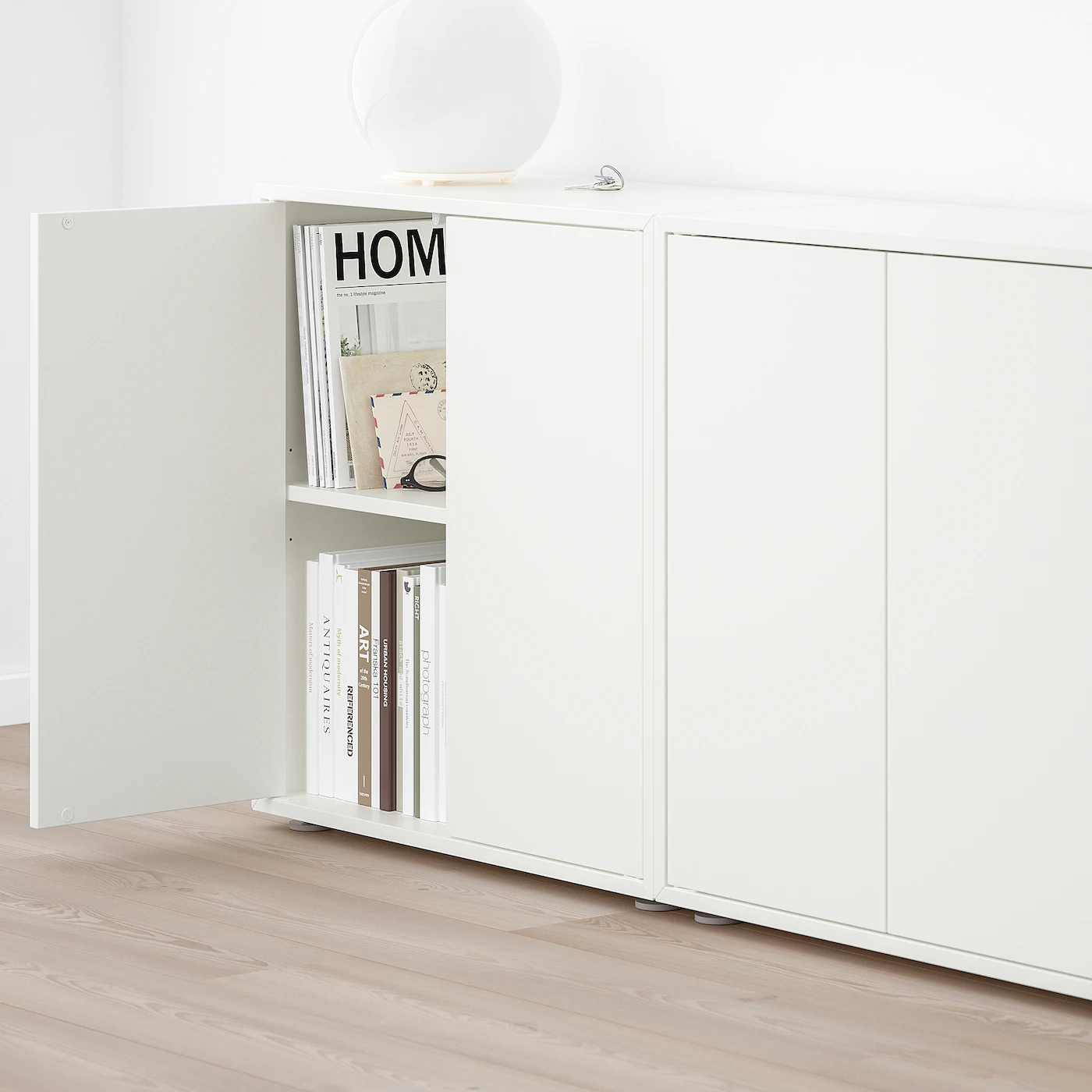 IKEA EKET Storage Combination With Feet White 110 1/4x13 3/4x28 3/8 " 5 IKEA EKET Storage Combination With Feet White 110 1/4x13 3/4x28 3/8 " - Image 3