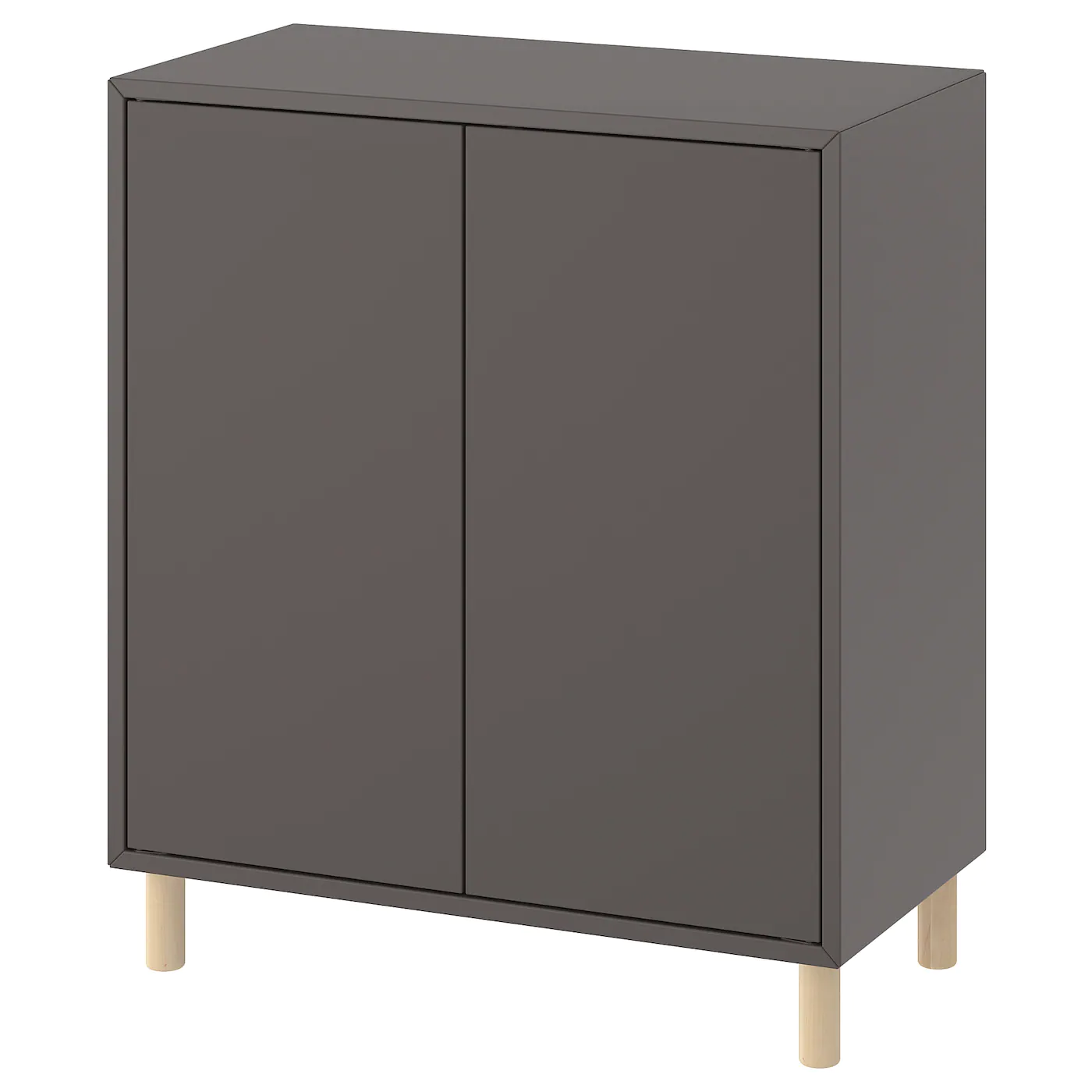 IKEA EKET Storage Combination With Legs Dark Gray/wood 27 1/2x13 3/4x31 1/2 "