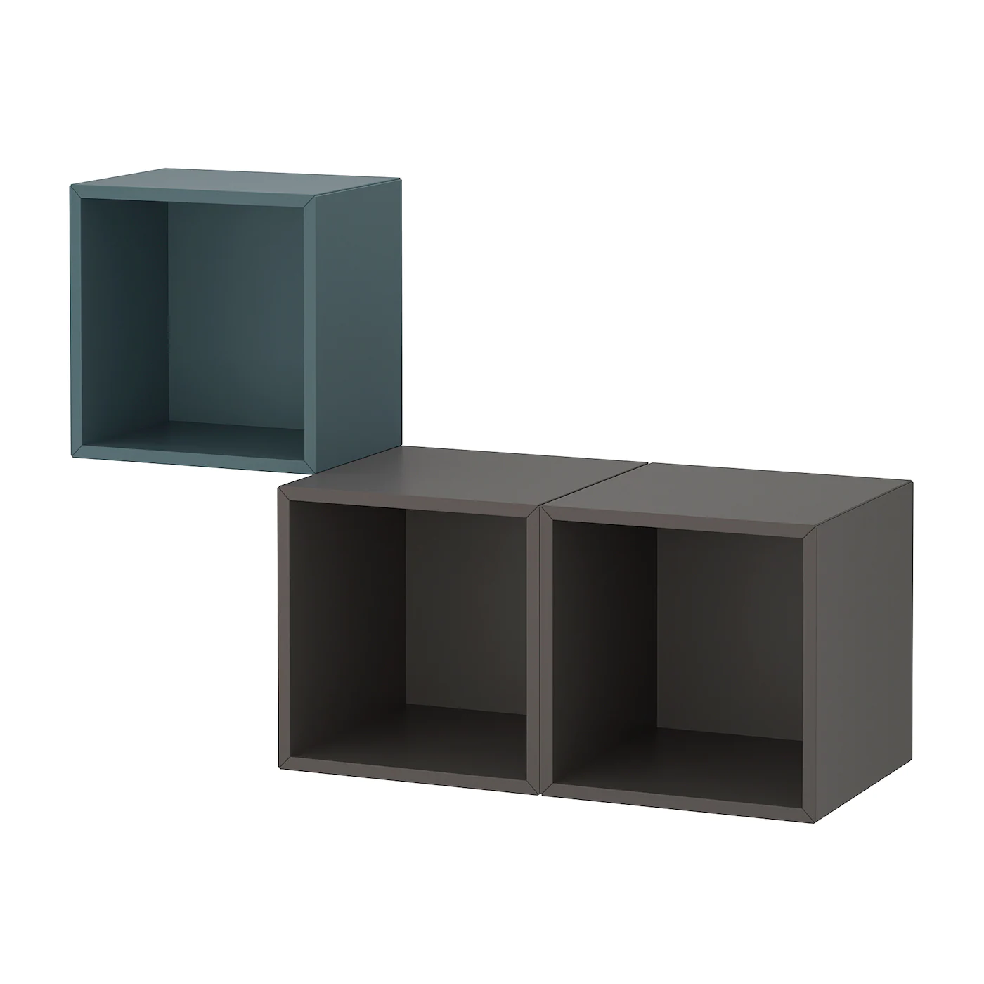 IKEA EKET Wallmounted Cabinet Combination Grayturquoise/dark Gray 41 3/8x13 3/4x27 1/2 "