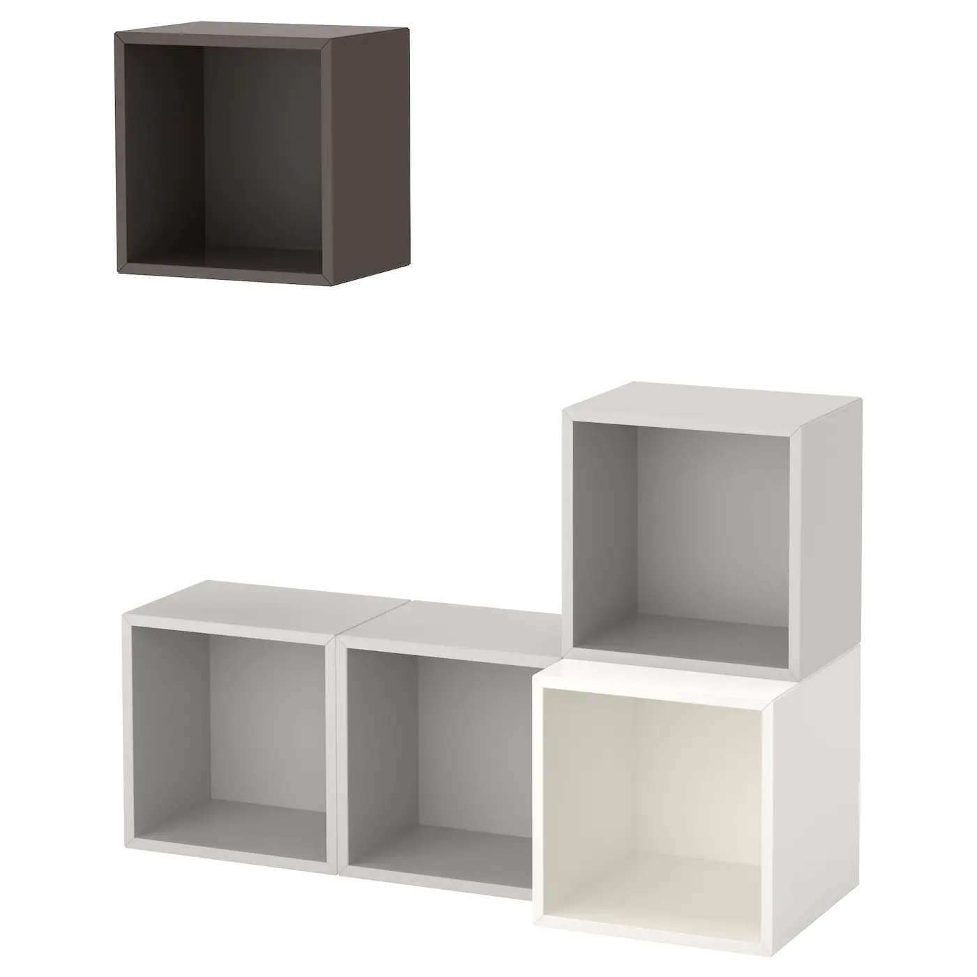 IKEA EKET Wallmounted Cabinet Combination White/light Gray/dark Gray 41 3/8x13 3/4x47 1/4 "