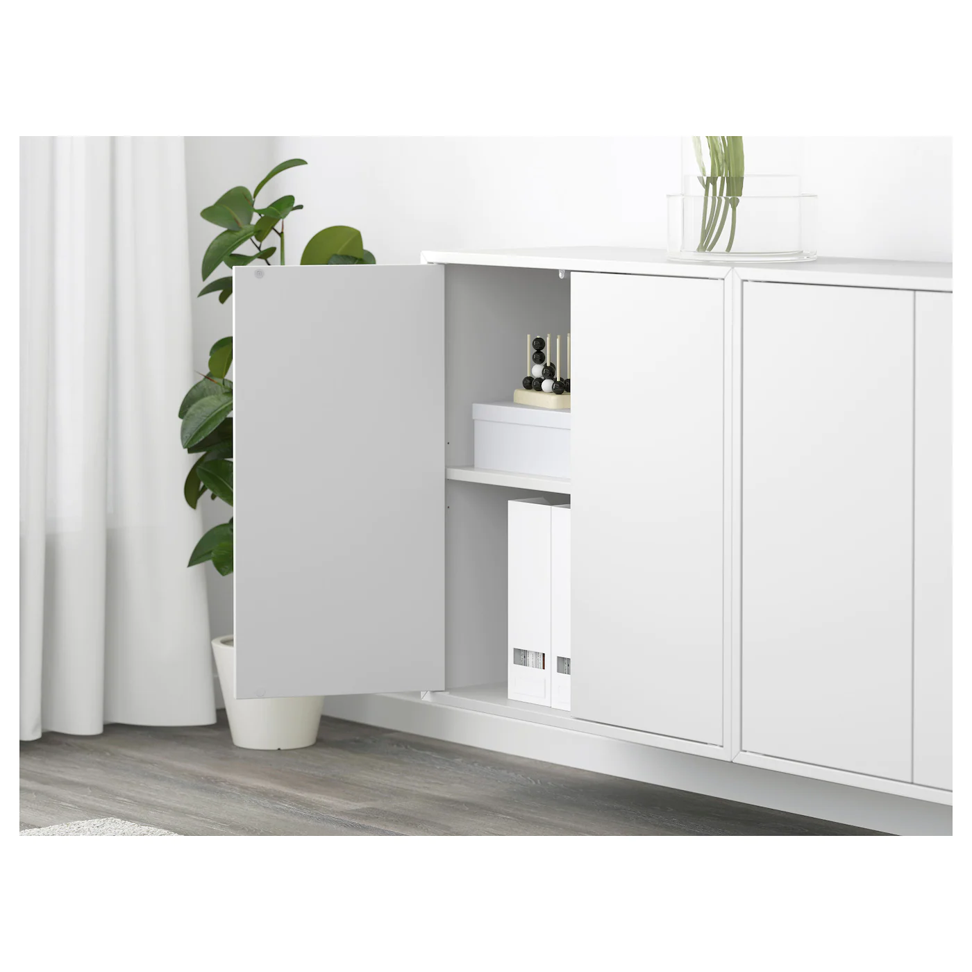IKEA EKET Wallmounted Cabinet Combination White/white Stained Oak Effect 68 7/8x9 7/8x27 1/2 " 5 IKEA EKET Wallmounted Cabinet Combination White/white Stained Oak Effect 68 7/8x9 7/8x27 1/2 " - Image 3
