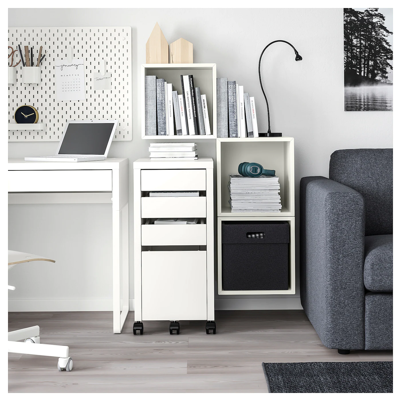 IKEA EKET Wallmounted Cabinet Combination White 41 3/8x13 3/4x27 1/2 " 7 IKEA EKET Wallmounted Cabinet Combination White 41 3/8x13 3/4x27 1/2 " - Image 5