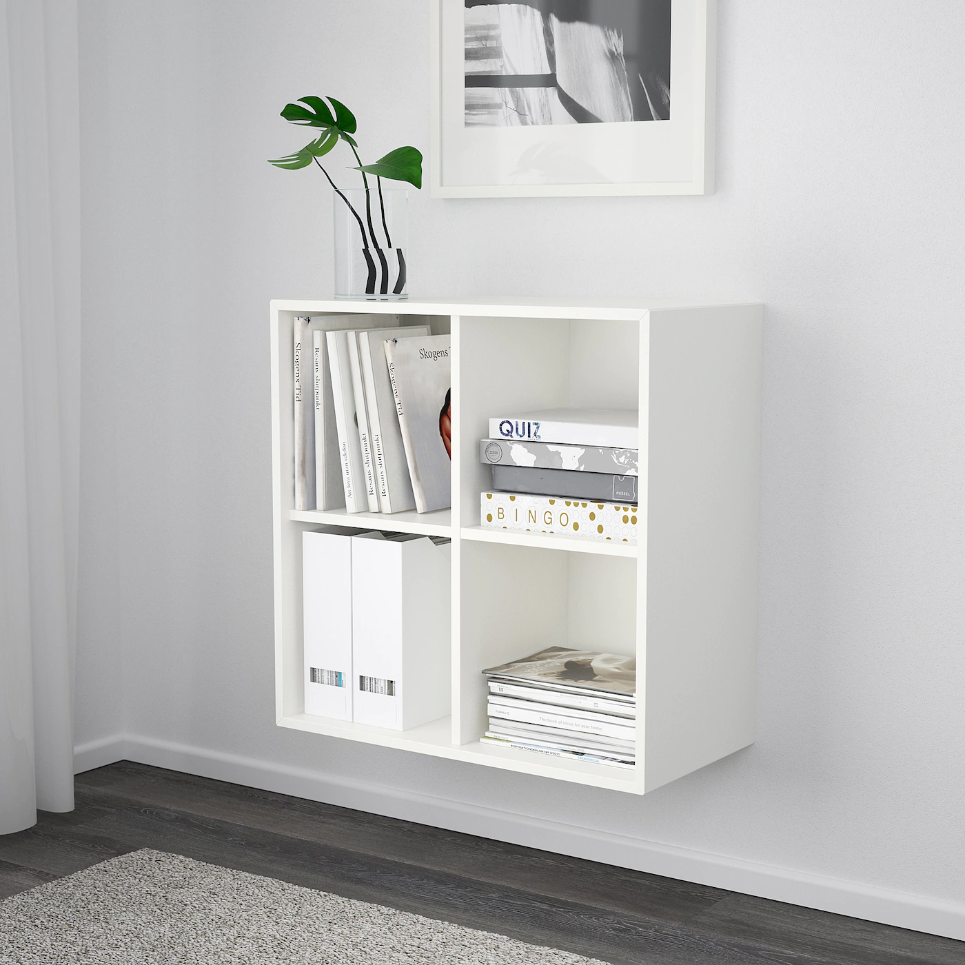 IKEA EKET Wallmounted Shelf Unit White 27 1/2x13 3/4x27 1/2 " 4 IKEA EKET Wallmounted Shelf Unit White 27 1/2x13 3/4x27 1/2 " - Image 2