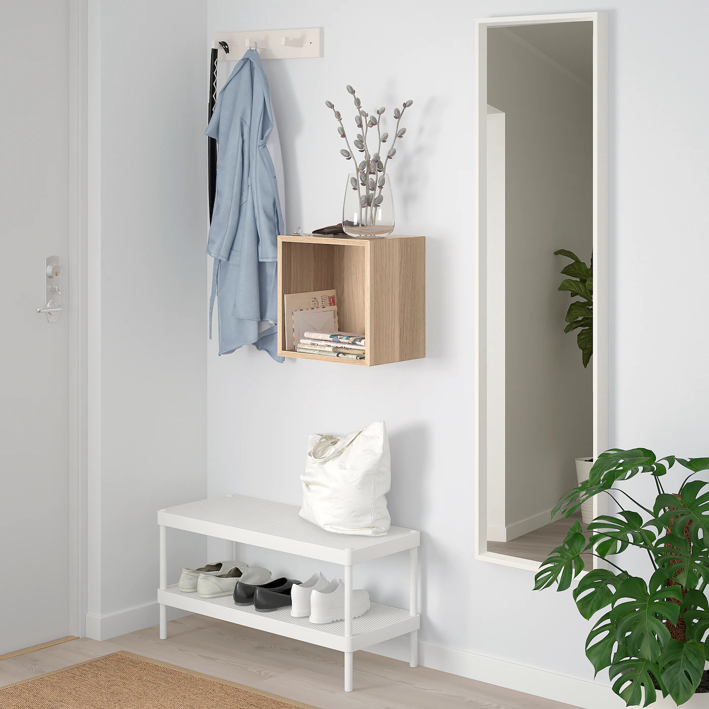 IKEA EKET Wallmounted Shelving Unit White Stained Oak Effect 13 3/4x9 7/8x13 3/4 " 6 IKEA EKET Wallmounted Shelving Unit White Stained Oak Effect 13 3/4x9 7/8x13 3/4 " - Image 4