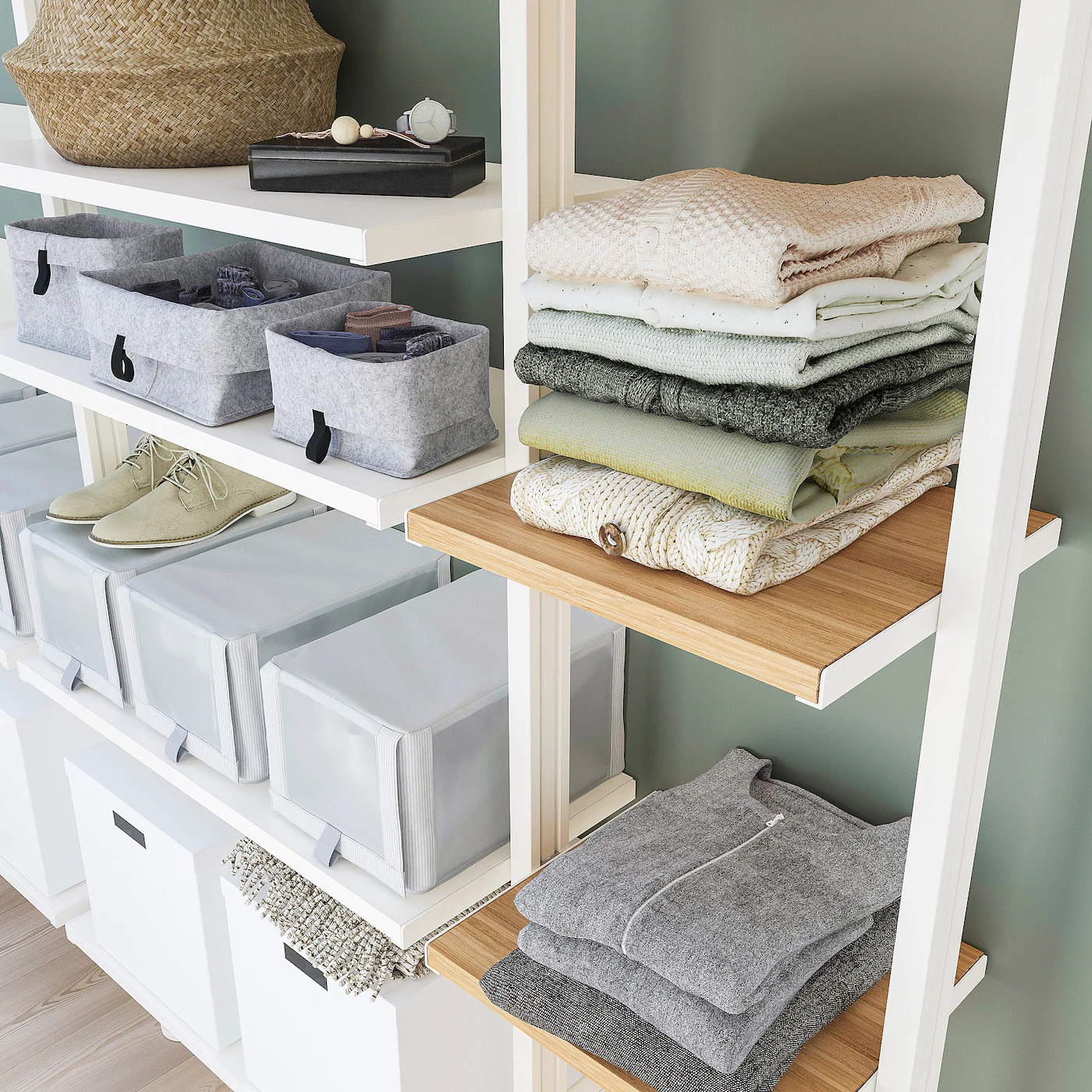 IKEA ELVARLI Open Storage Combination White/bamboo 103 1/8x14 1/8x87 1/4137 3/4 " 7 IKEA ELVARLI Open Storage Combination White/bamboo 103 1/8x14 1/8x87 1/4137 3/4 " - Image 5