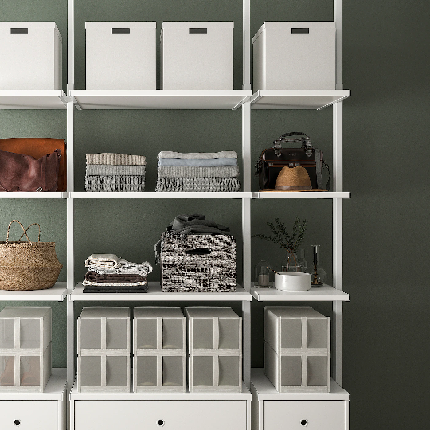 IKEA ELVARLI Open Storage Combination White 70 1/8x20x87 1/4137 3/4 " 7 IKEA ELVARLI Open Storage Combination White 70 1/8x20x87 1/4137 3/4 " - Image 5