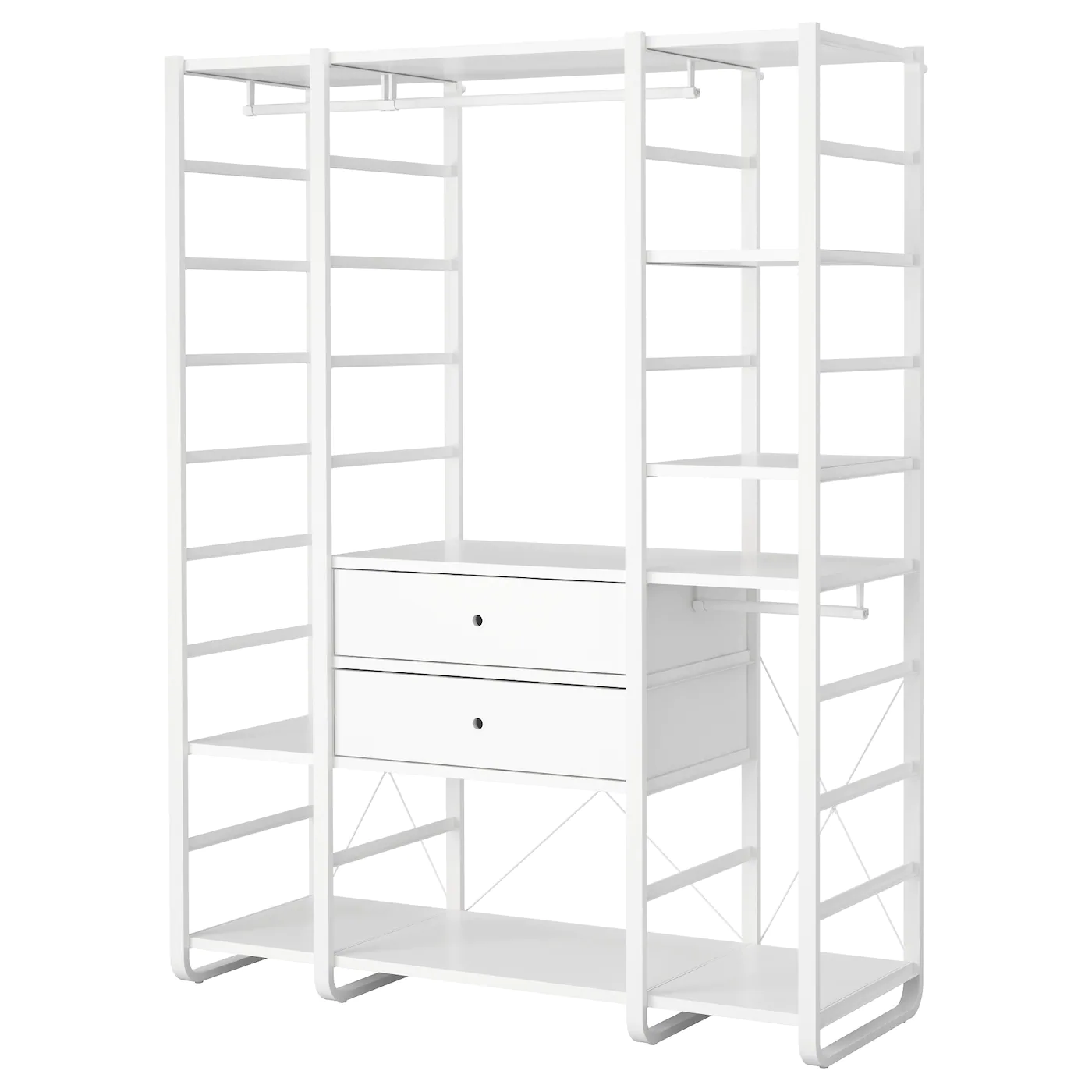 IKEA ELVARLI Wardrobe Combination White 65x21 5/8x85 " 2 IKEA ELVARLI Wardrobe Combination White 65x21 5/8x85 " -Ikea Storage solution systems Sales elvarli wardrobe combination white 0440414 pe592455 s5