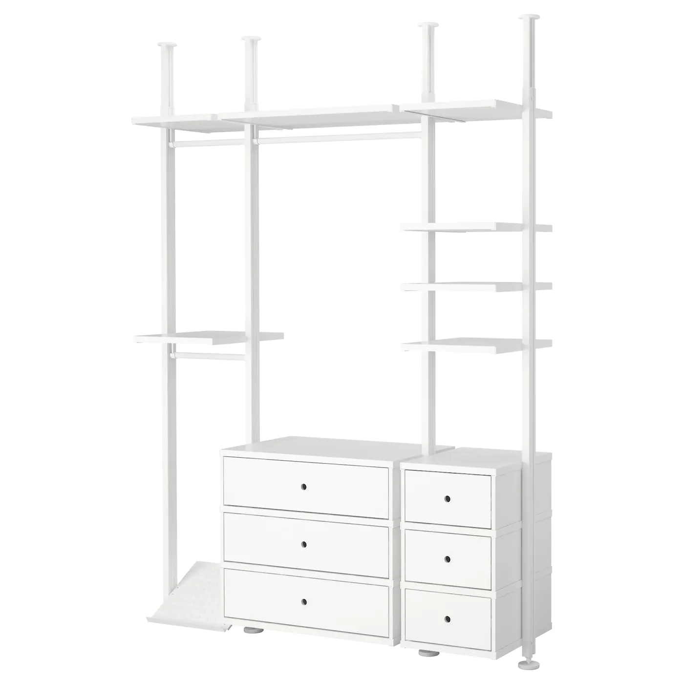 IKEA ELVARLI Wardrobe Combination White 70 1/4x20x87 1/4137 3/4 "
