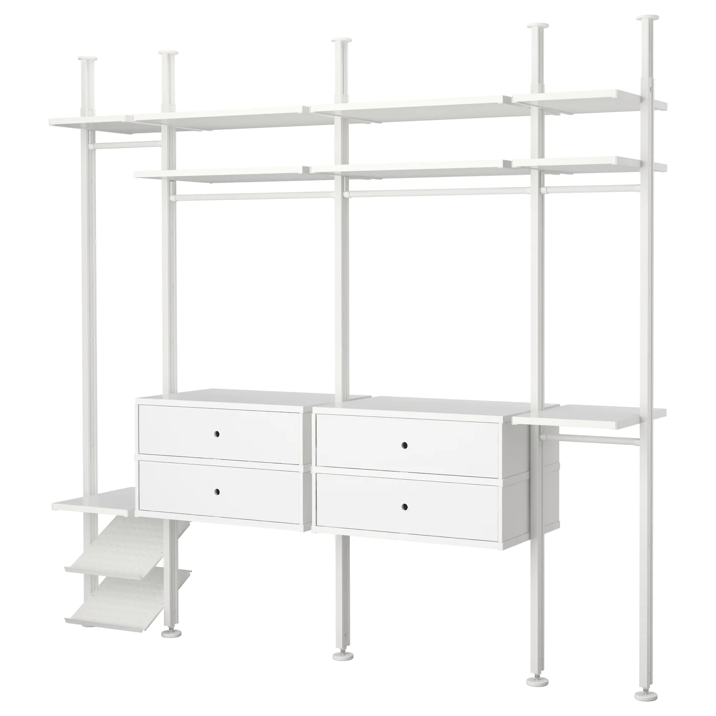 IKEA ELVARLI Wardrobe Combination White 103 1/8x20x87 1/4137 3/4 "