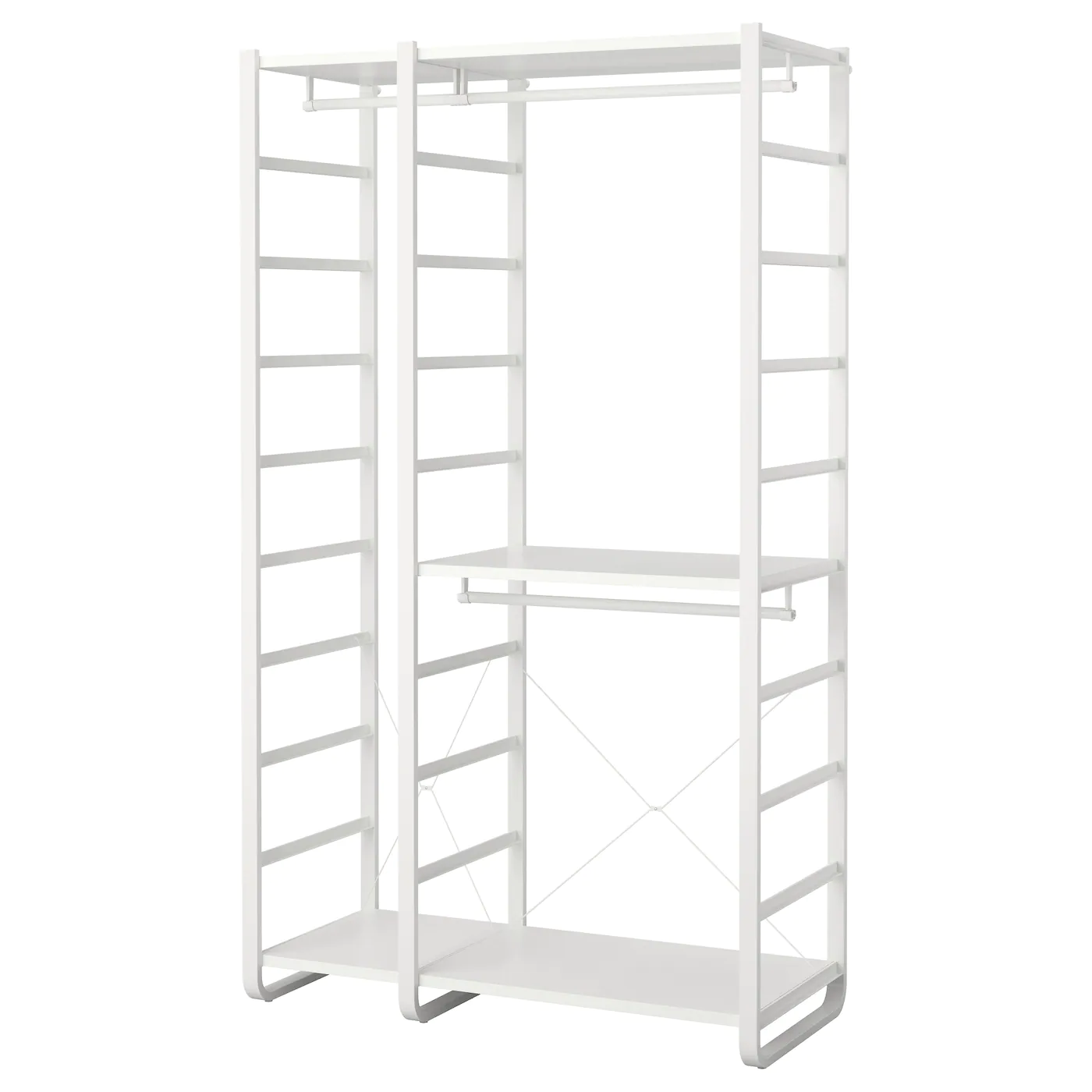 IKEA ELVARLI Wardrobe Combination White 49 1/8x21 5/8x85 "