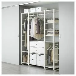 IKEA ELVARLI Wardrobe Combination White 65x21 5/8x85 " 9 IKEA ELVARLI Wardrobe Combination White 65x21 5/8x85 " -Ikea Storage solution systems Sales elvarli wardrobe combination white 0445648 pe595935 s5
