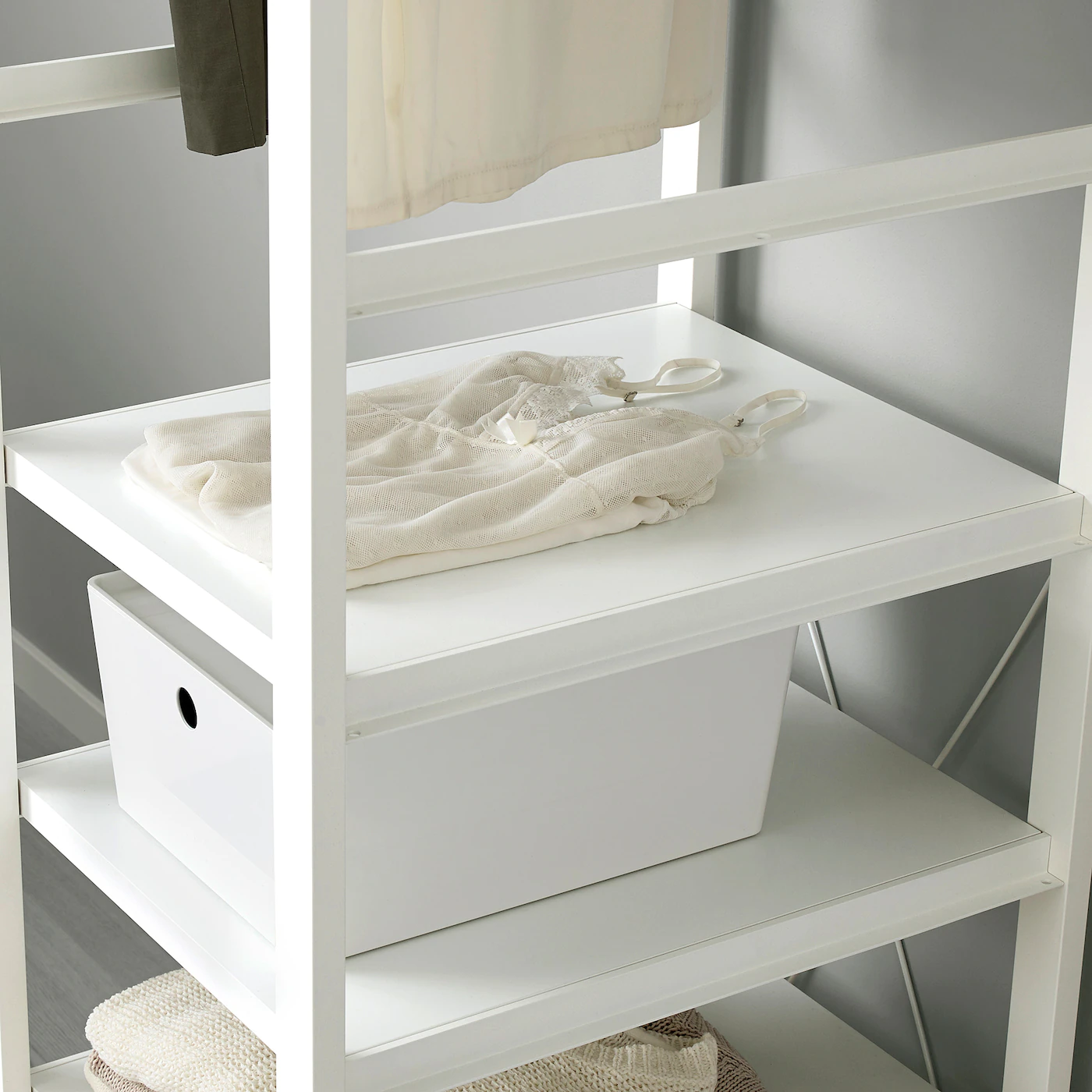 IKEA ELVARLI Wardrobe Combination White 17 1/2x21 5/8x85 " 5 IKEA ELVARLI Wardrobe Combination White 17 1/2x21 5/8x85 " - Image 3