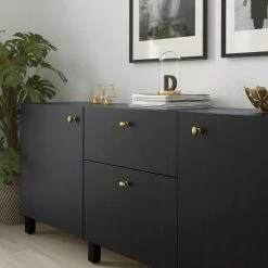 IKEA ENERYDA Knob Brass Color 1 3/8 " -Ikea Storage solution systems Sales eneryda knob brass color 0872106 pe719927 s5