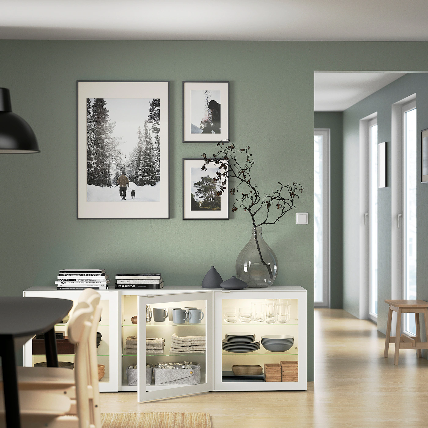 IKEA GLASSVIK Glass Door White/clear Glass 23 5/8x25 1/4 " 6 IKEA GLASSVIK Glass Door White/clear Glass 23 5/8x25 1/4 " - Image 4