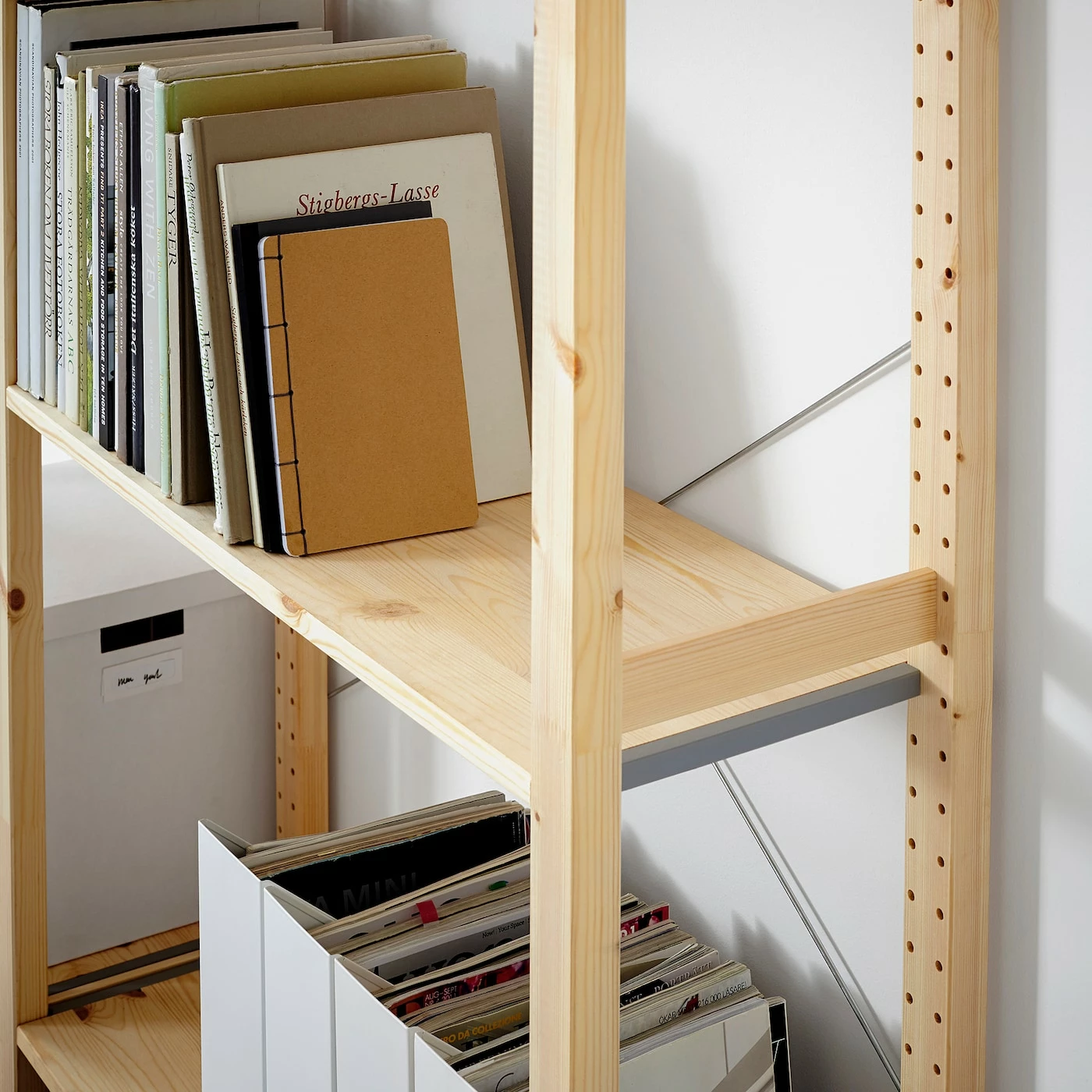 IKEA IVAR 2 Section Shelving Unit Pine 52 3/4x11 3/4x70 1/2 " 7 IKEA IVAR 2 Section Shelving Unit Pine 52 3/4x11 3/4x70 1/2 " - Image 5