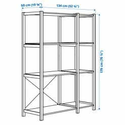 IKEA IVAR 2 Section Shelving Unit Pine 52 3/4x19 5/8x70 1/2 " 13 IKEA IVAR 2 Section Shelving Unit Pine 52 3/4x19 5/8x70 1/2 " -Ikea Storage solution systems Sales ivar 2 section shelving unit pine 1097462 pe864959 s5
