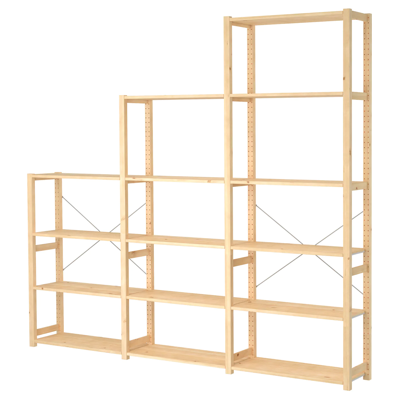 IKEA IVAR 3 Section Shelving Unit Pine 102x11 3/4x89 " 1 IKEA IVAR 3 Section Shelving Unit Pine 102x11 3/4x89 " -Ikea Storage solution systems Sales ivar 3 section shelving unit pine 0124413 pe281090 s5