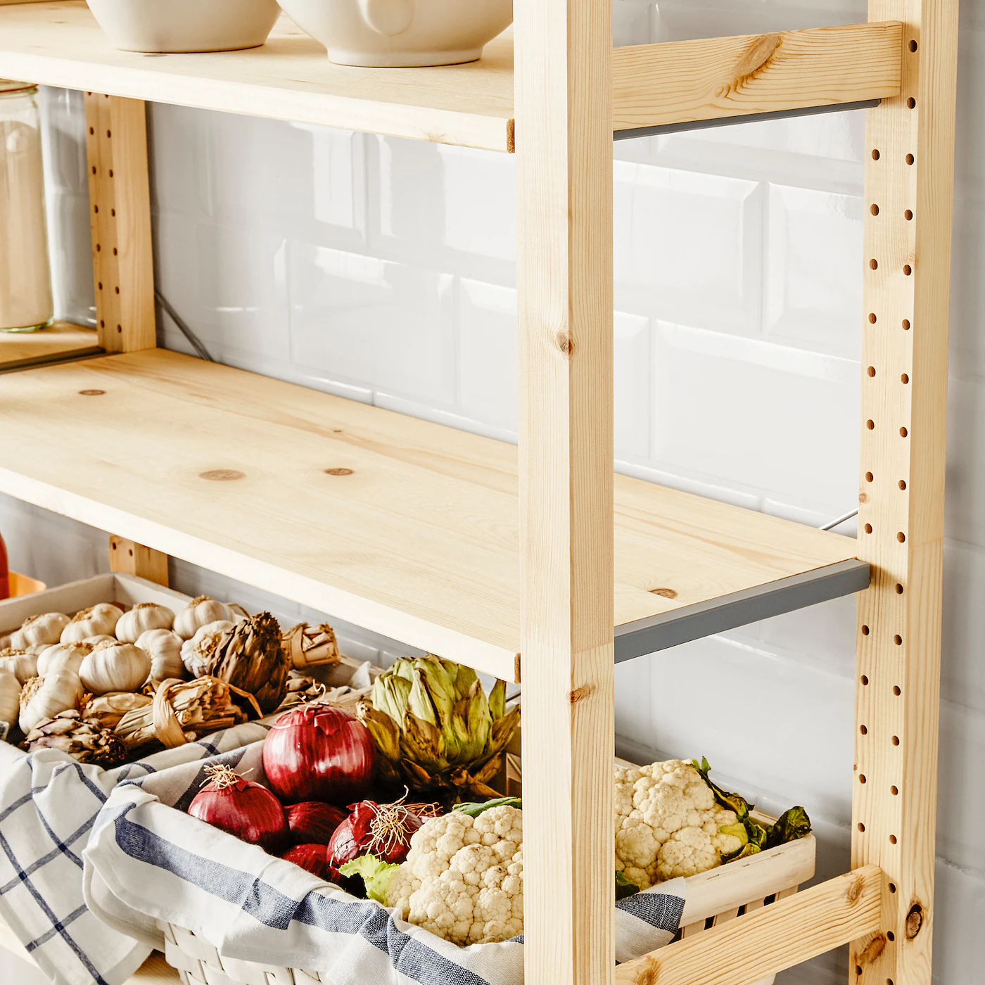 IKEA IVAR 3 Section Shelving Unit Pine 86 1/4x11 3/4x89 " 6 IKEA IVAR 3 Section Shelving Unit Pine 86 1/4x11 3/4x89 " - Image 4