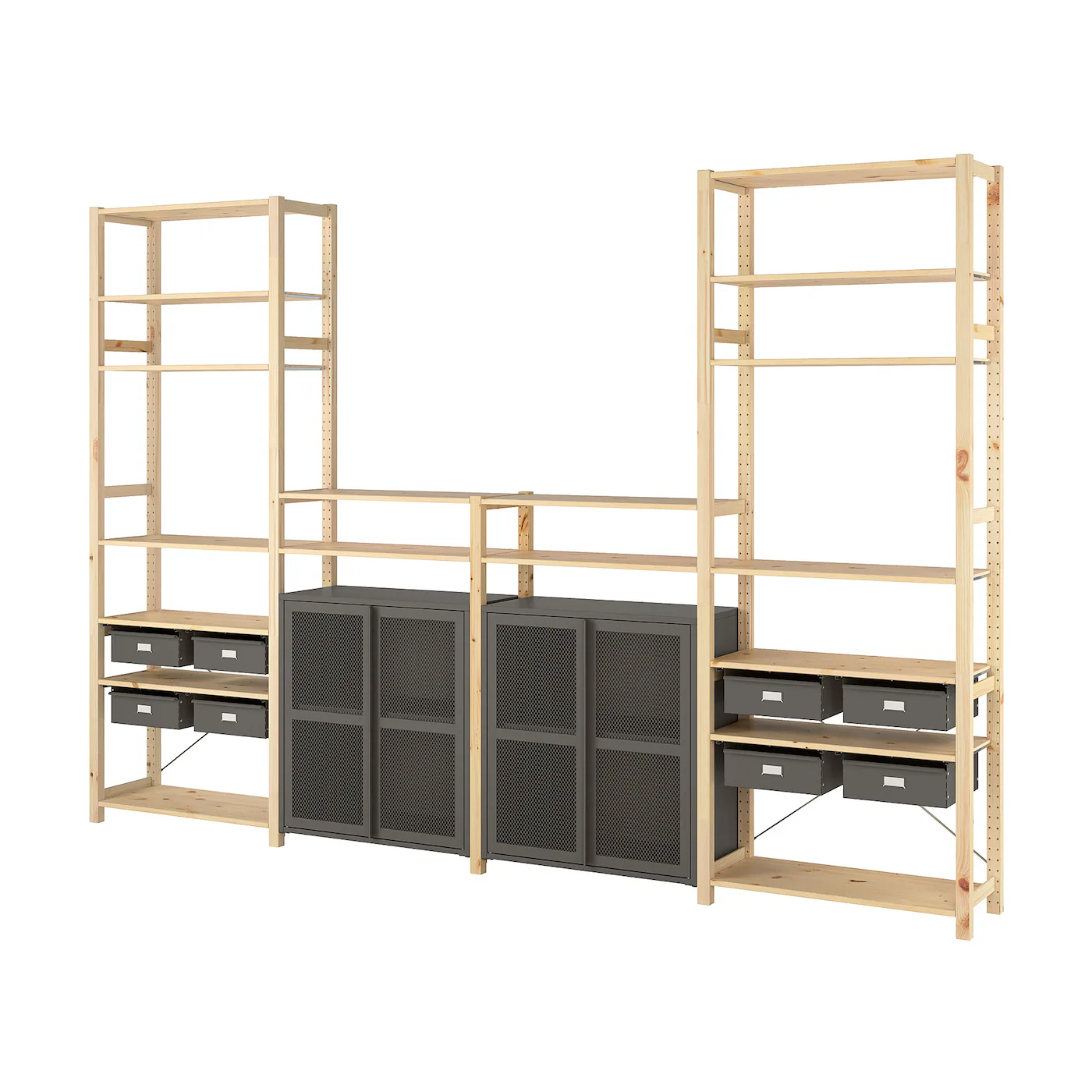 IKEA IVAR 4 Section Storage Combination Pine/white 135 3/8x11 3/4x89 " 8 IKEA IVAR 4 Section Storage Combination Pine/white 135 3/8x11 3/4x89 " - Image 6