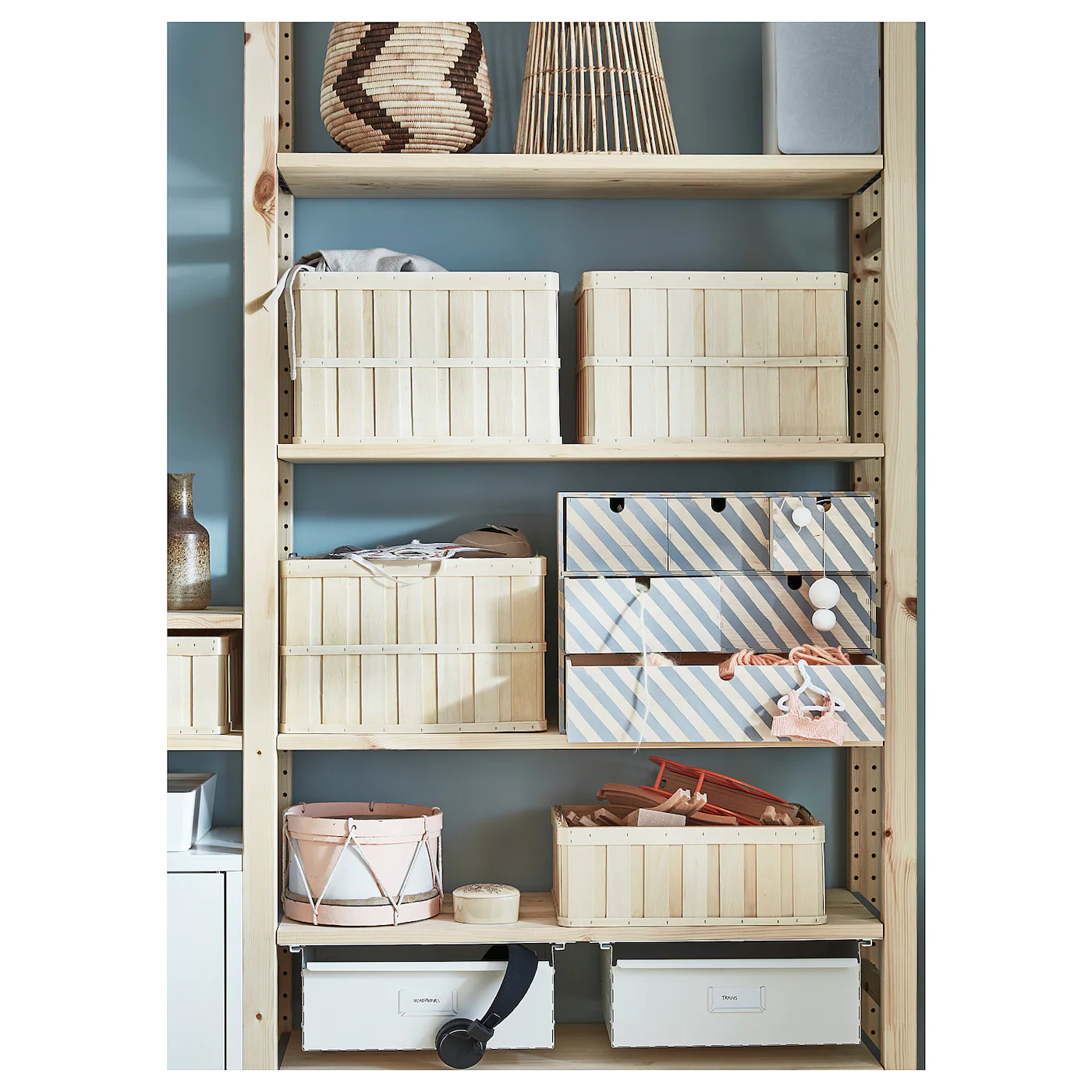 IKEA IVAR 4 Section Storage Combination Pine/white 135 3/8x11 3/4x89 " 6 IKEA IVAR 4 Section Storage Combination Pine/white 135 3/8x11 3/4x89 " - Image 4