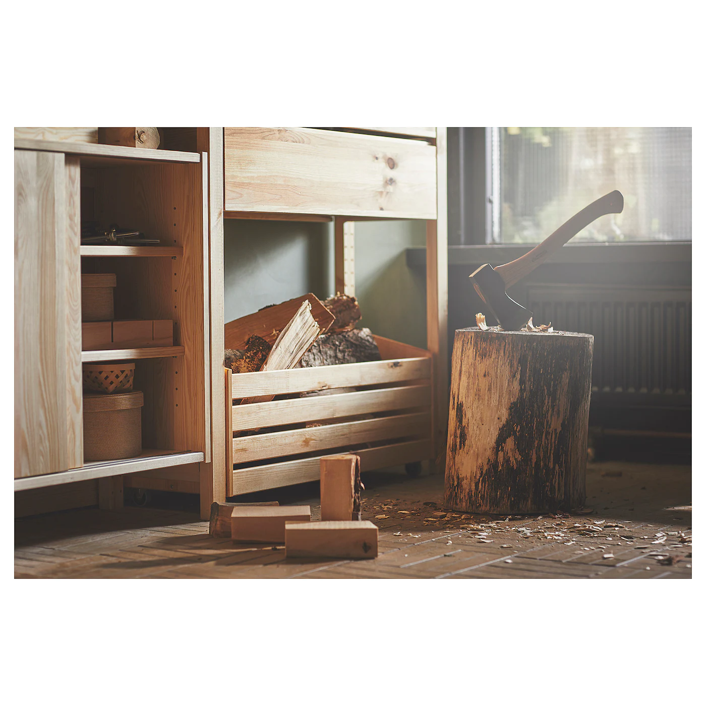 IKEA IVAR Storage Box On Casters Pine 30 3/4x11 3/4 " 9 IKEA IVAR Storage Box On Casters Pine 30 3/4x11 3/4 " - Image 7