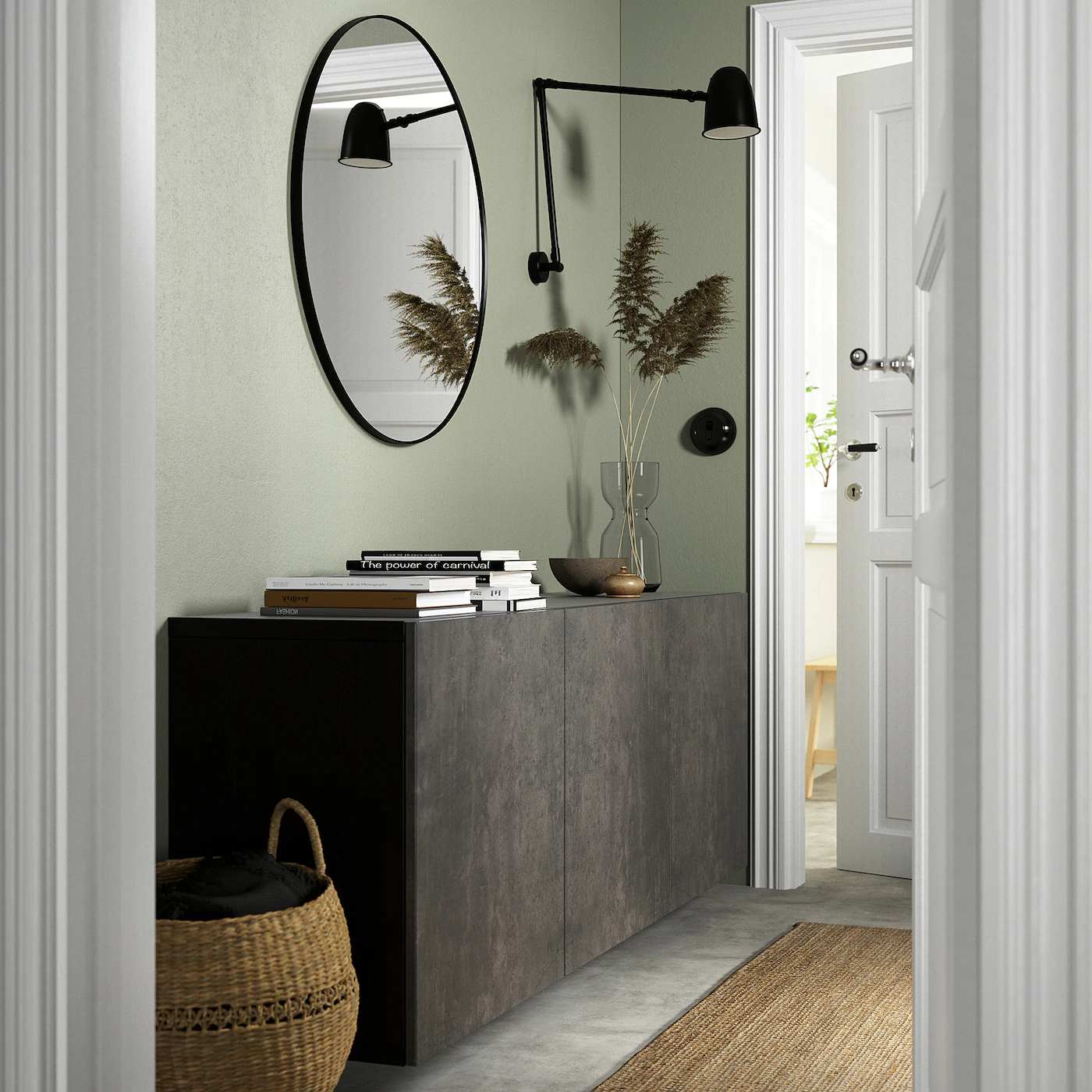 IKEA KALLVIKEN Door Dark Gray Concrete Effect 23 5/8x25 1/4 " 5 IKEA KALLVIKEN Door Dark Gray Concrete Effect 23 5/8x25 1/4 " - Image 3