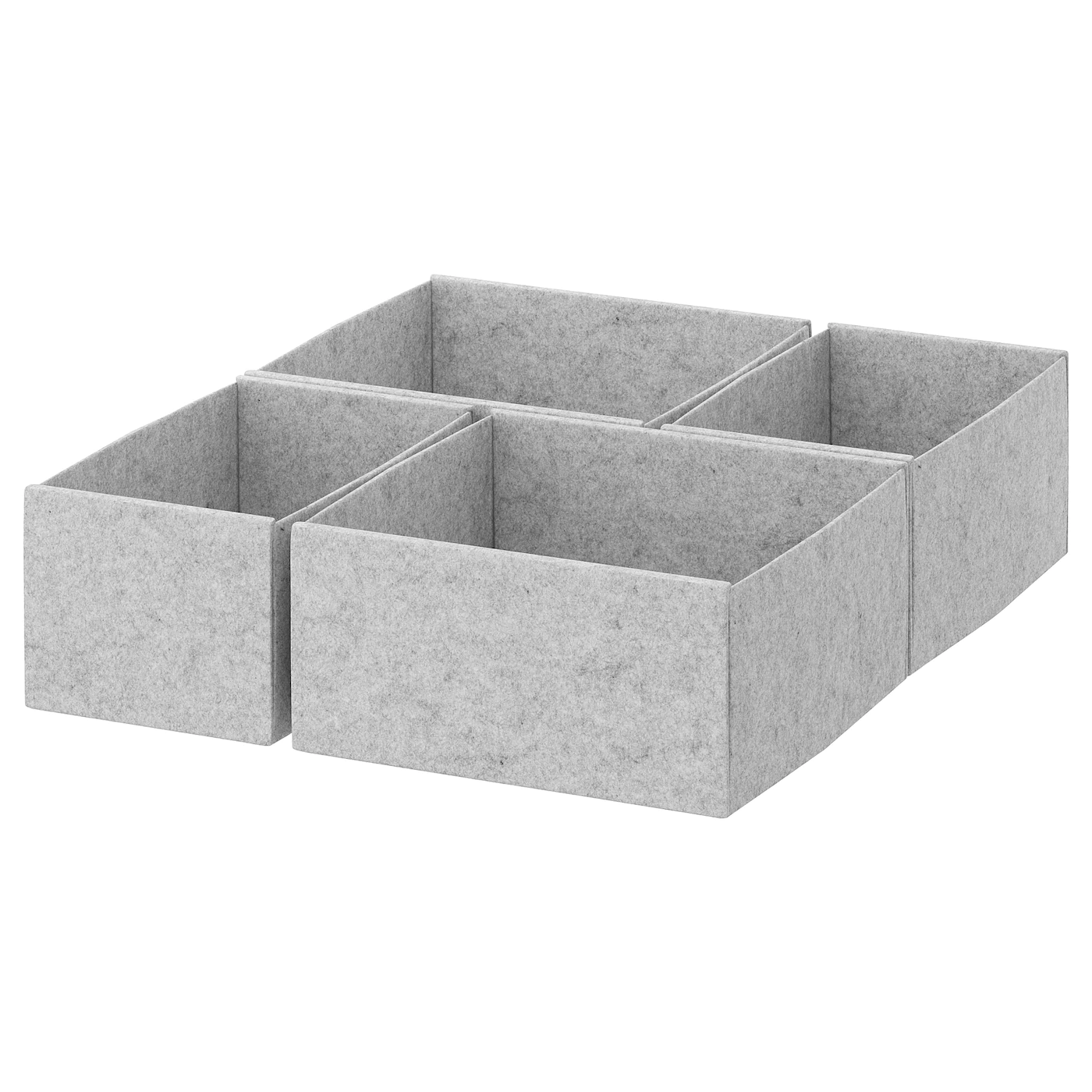 IKEA KOMPLEMENT Box, Set Of 4 Light Gray 15 3/4x21 1/4 " -Ikea Storage solution systems Sales komplement box set of 4 light gray 0582500 pe670729 s5