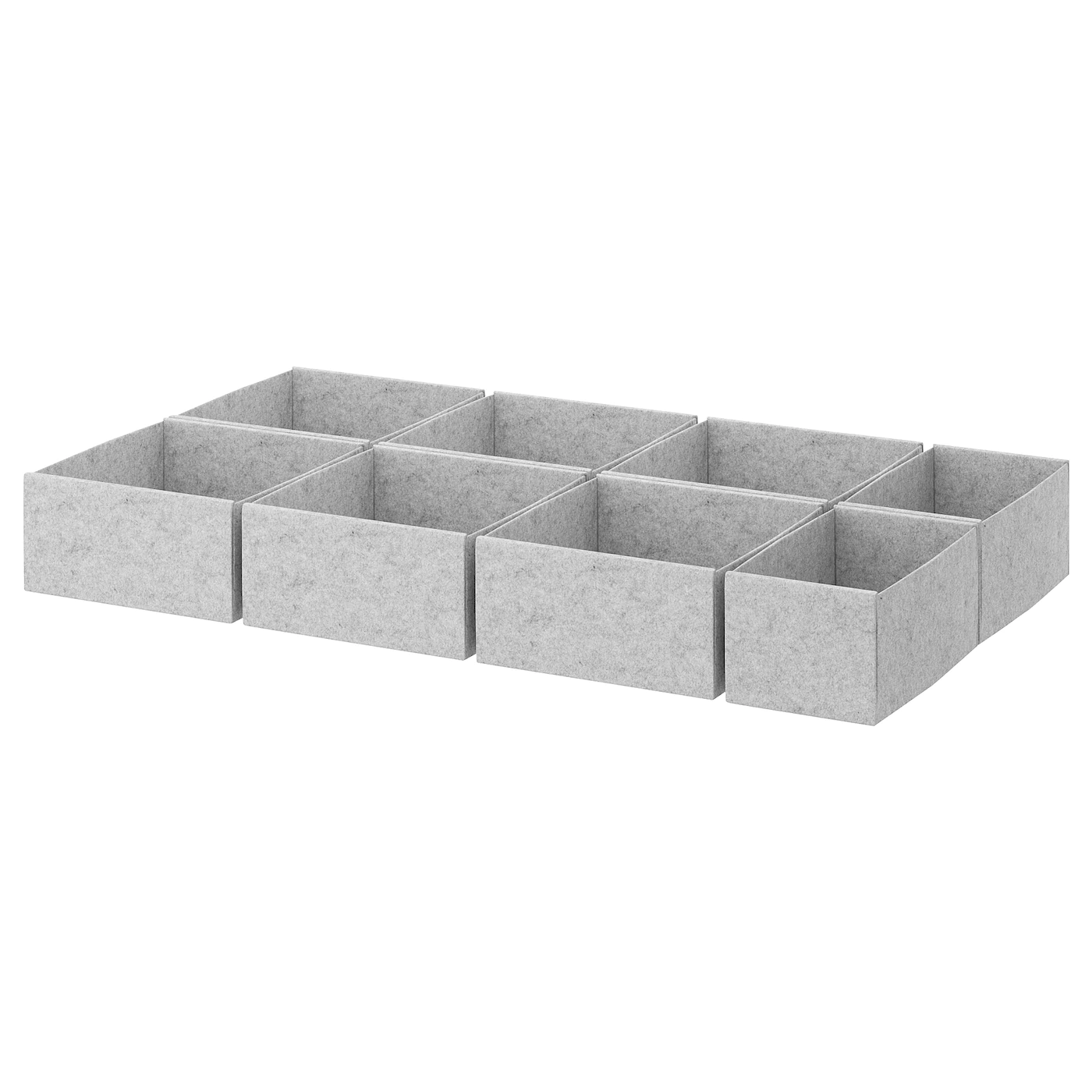 IKEA KOMPLEMENT Box, Set Of 8 Light Gray 35 3/8x21 1/4 " 2 IKEA KOMPLEMENT Box, Set Of 8 Light Gray 35 3/8x21 1/4 " -Ikea Storage solution systems Sales komplement box set of 8 light gray 0582502 pe670731 s5
