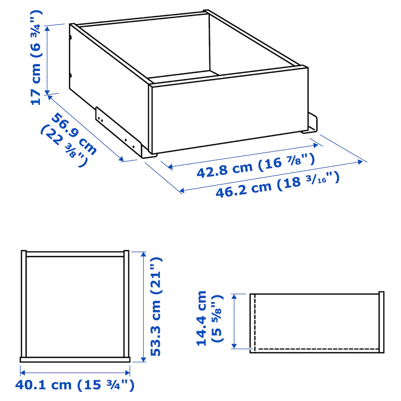 IKEA KOMPLEMENT Drawer White 19 5/8x22 7/8 " 6 IKEA KOMPLEMENT Drawer White 19 5/8x22 7/8 " - Image 4