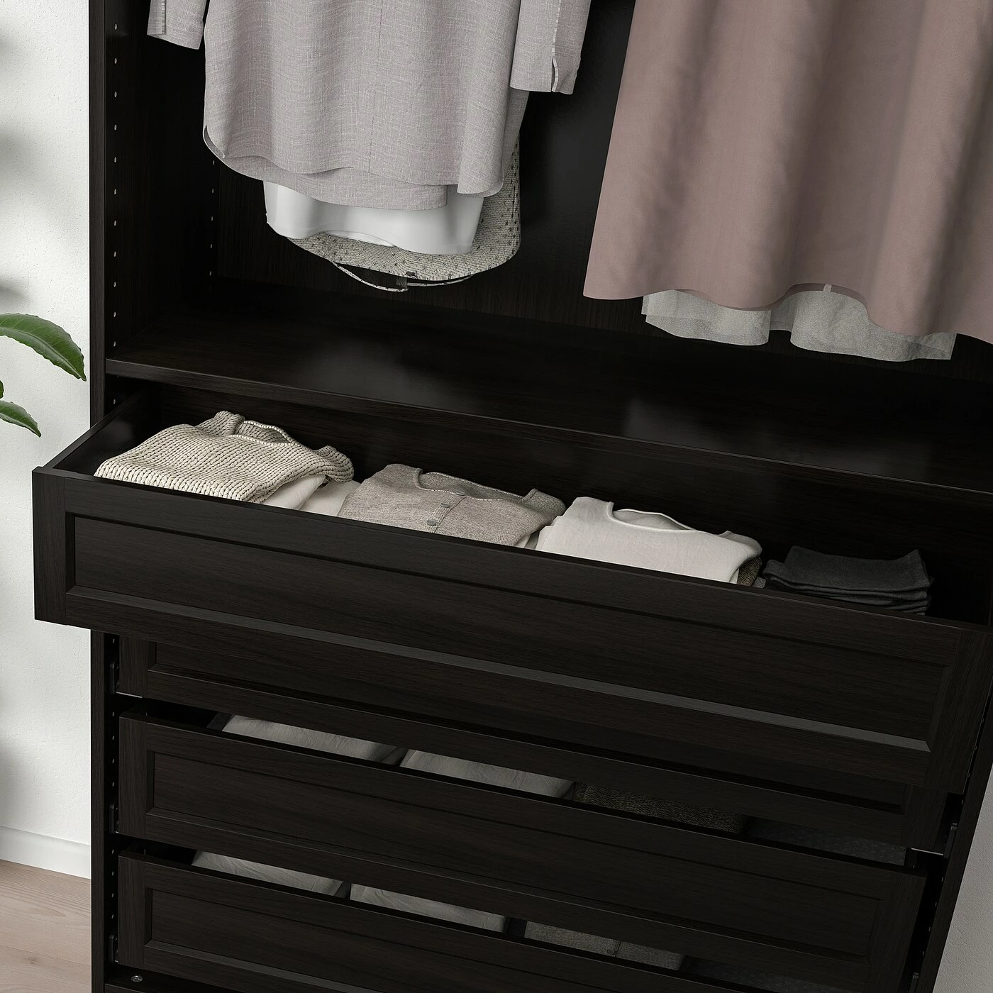 IKEA KOMPLEMENT Drawer With Framed Front Blackbrown 39 3/8x13 3/4 " 3 IKEA KOMPLEMENT Drawer With Framed Front Blackbrown 39 3/8x13 3/4 " - Image 2