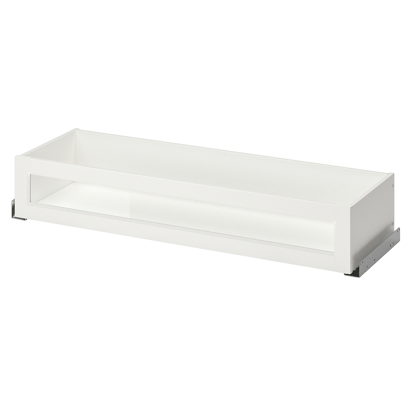 IKEA KOMPLEMENT Drawer With Framed Glass Front White 39 3/8x13 3/4 "