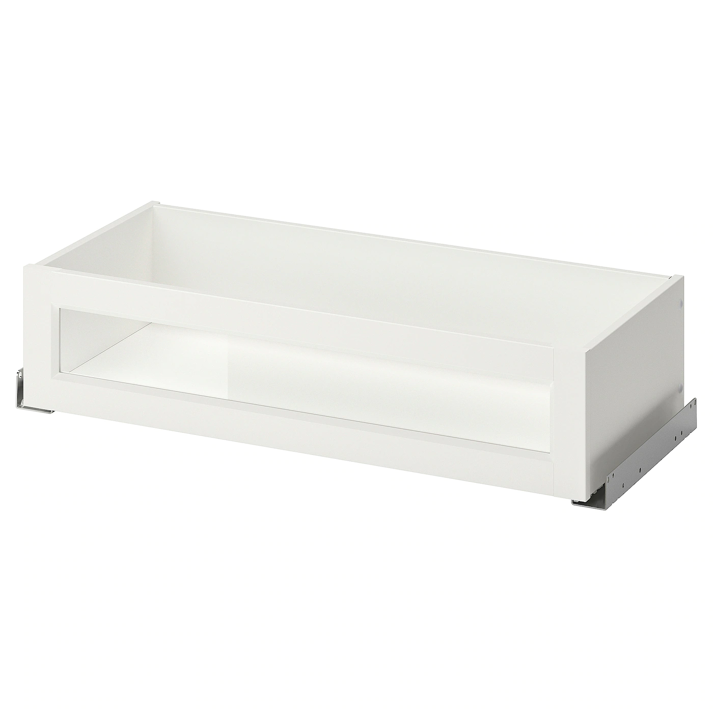 IKEA KOMPLEMENT Drawer With Framed Glass Front White 29 1/2x13 3/4 " 2 IKEA KOMPLEMENT Drawer With Framed Glass Front White 29 1/2x13 3/4 " -Ikea Storage solution systems Sales komplement drawer with framed glass front white 1106531 pe868763 s5