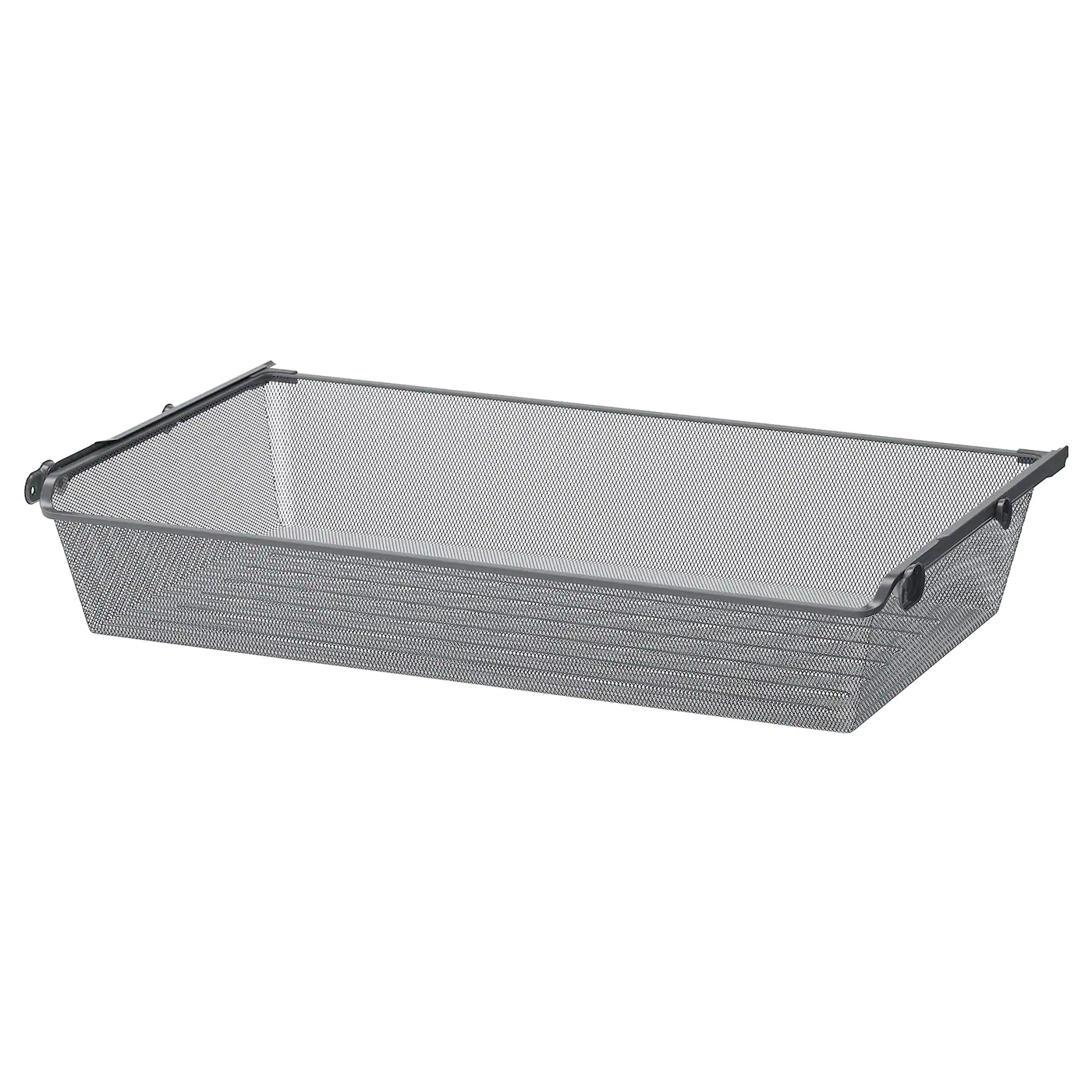 IKEA KOMPLEMENT Mesh Basket With Pullout Rail Dark Gray 39 3/8x22 7/8 " -Ikea Storage solution systems Sales komplement mesh basket with pull out rail dark gray 0643752 pe702080 s5