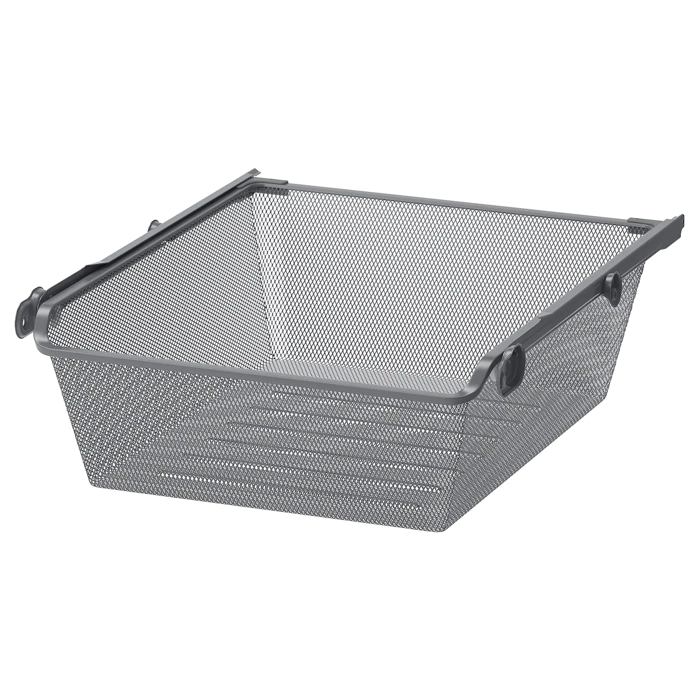 IKEA KOMPLEMENT Mesh Basket With Pullout Rail Dark Gray 19 5/8x22 7/8 "