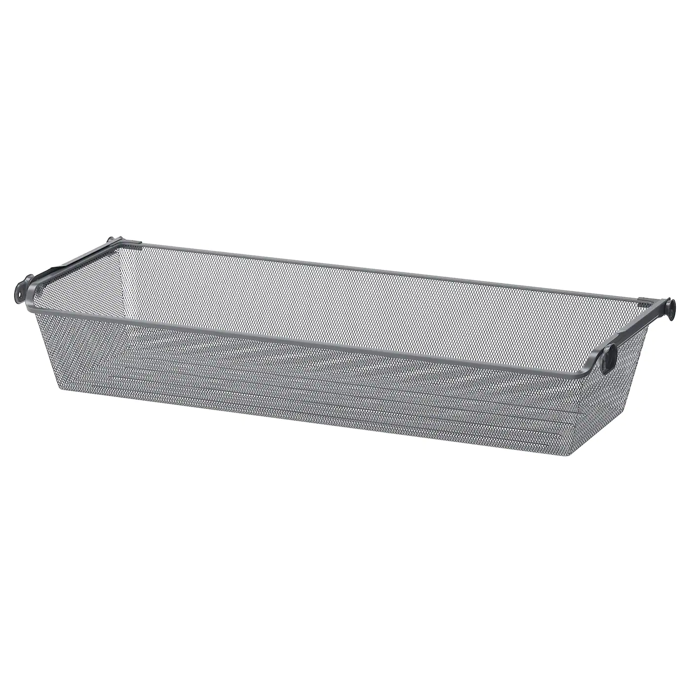 IKEA KOMPLEMENT Mesh Basket With Pullout Rail Dark Gray 39 3/8x13 3/4 " -Ikea Storage solution systems Sales komplement mesh basket with pull out rail dark gray 0643759 pe702087 s5