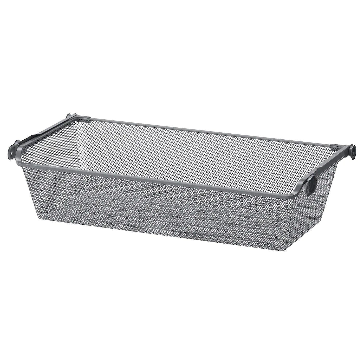 IKEA KOMPLEMENT Mesh Basket With Pullout Rail Dark Gray 29 1/2x13 3/4 " 2 IKEA KOMPLEMENT Mesh Basket With Pullout Rail Dark Gray 29 1/2x13 3/4 " -Ikea Storage solution systems Sales komplement mesh basket with pull out rail dark gray 0643767 pe702100 s5
