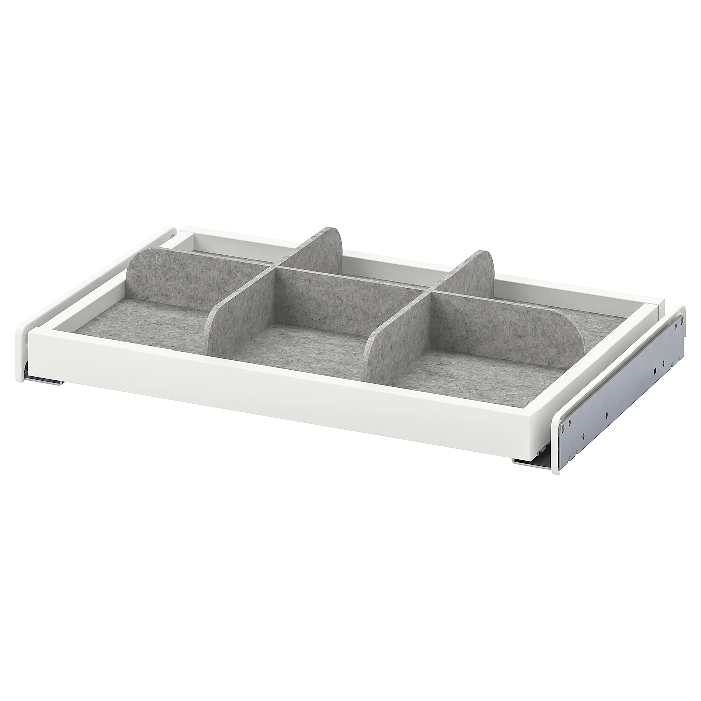 IKEA KOMPLEMENT Pullout Tray With Divider White/light Gray 19 5/8x13 3/4 " 1 IKEA KOMPLEMENT Pullout Tray With Divider White/light Gray 19 5/8x13 3/4 " -Ikea Storage solution systems Sales komplement pull out tray with divider white light gray 0834136 pe778183 s5