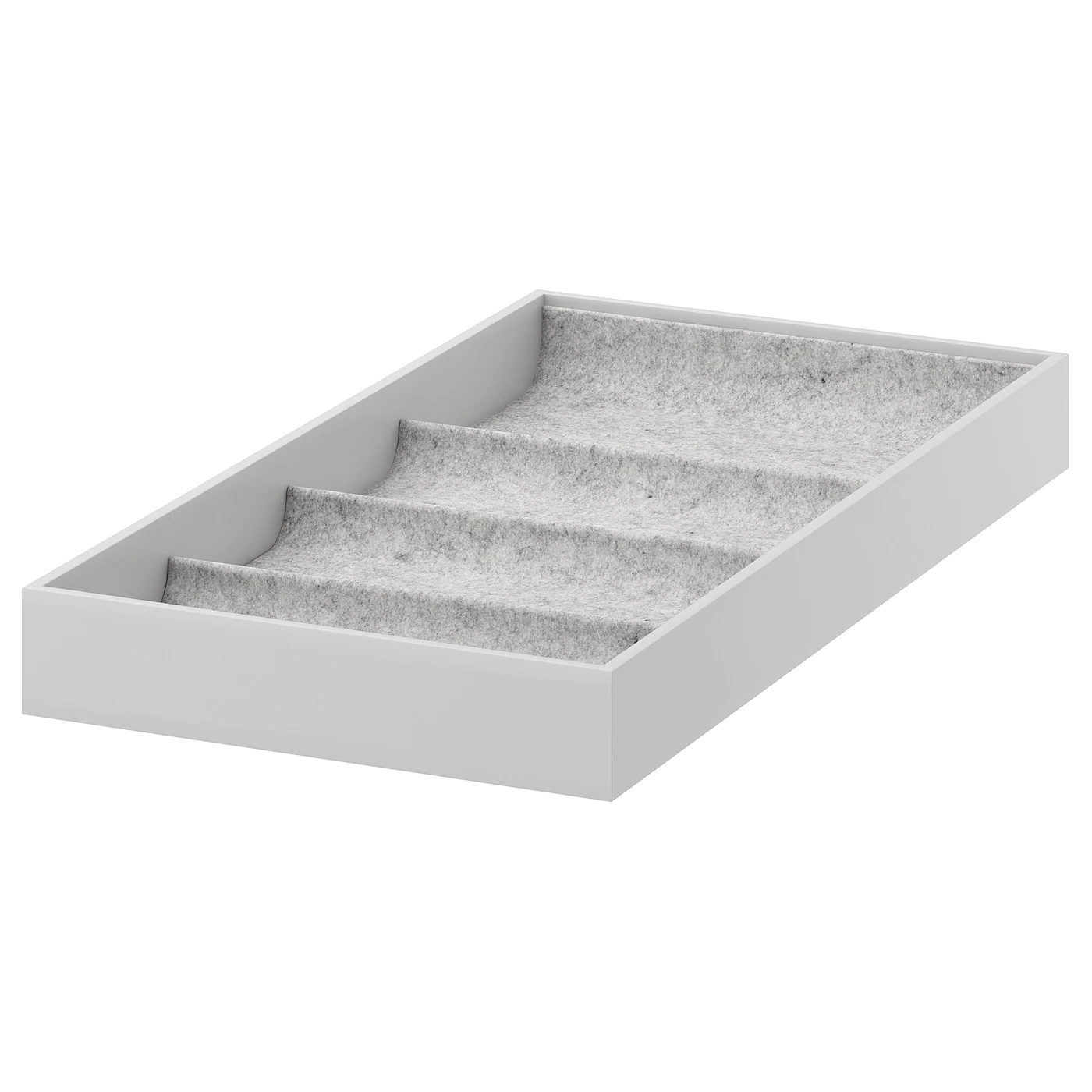 IKEA KOMPLEMENT Storage With 4 Compartments Light Gray 9 7/8x20 7/8x2 " -Ikea Storage solution systems Sales komplement storage with 4 compartments light gray 0582365 pe670683 s5