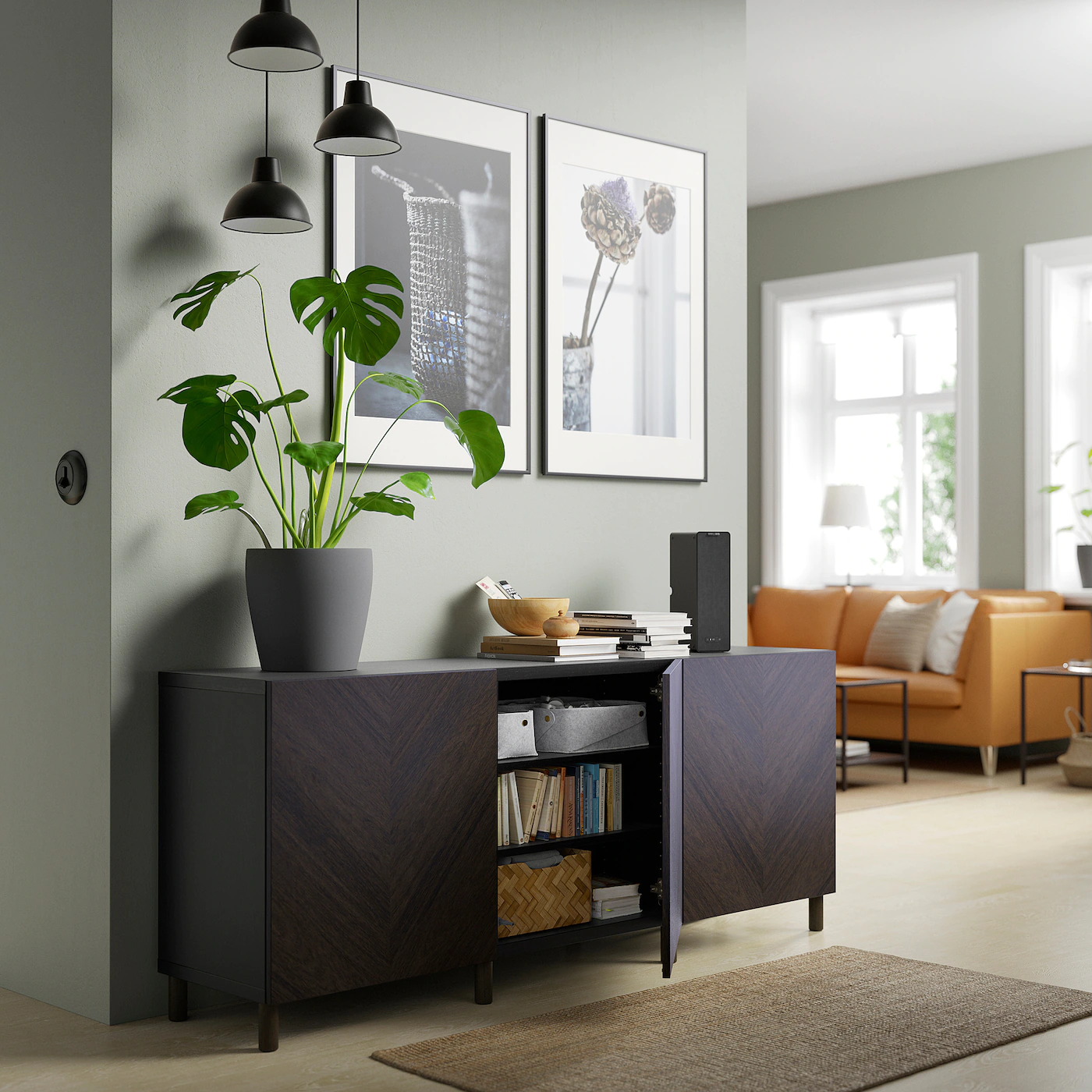 IKEA MEJARP Leg Dark Brown 3 7/8 " 5 IKEA MEJARP Leg Dark Brown 3 7/8 " - Image 3