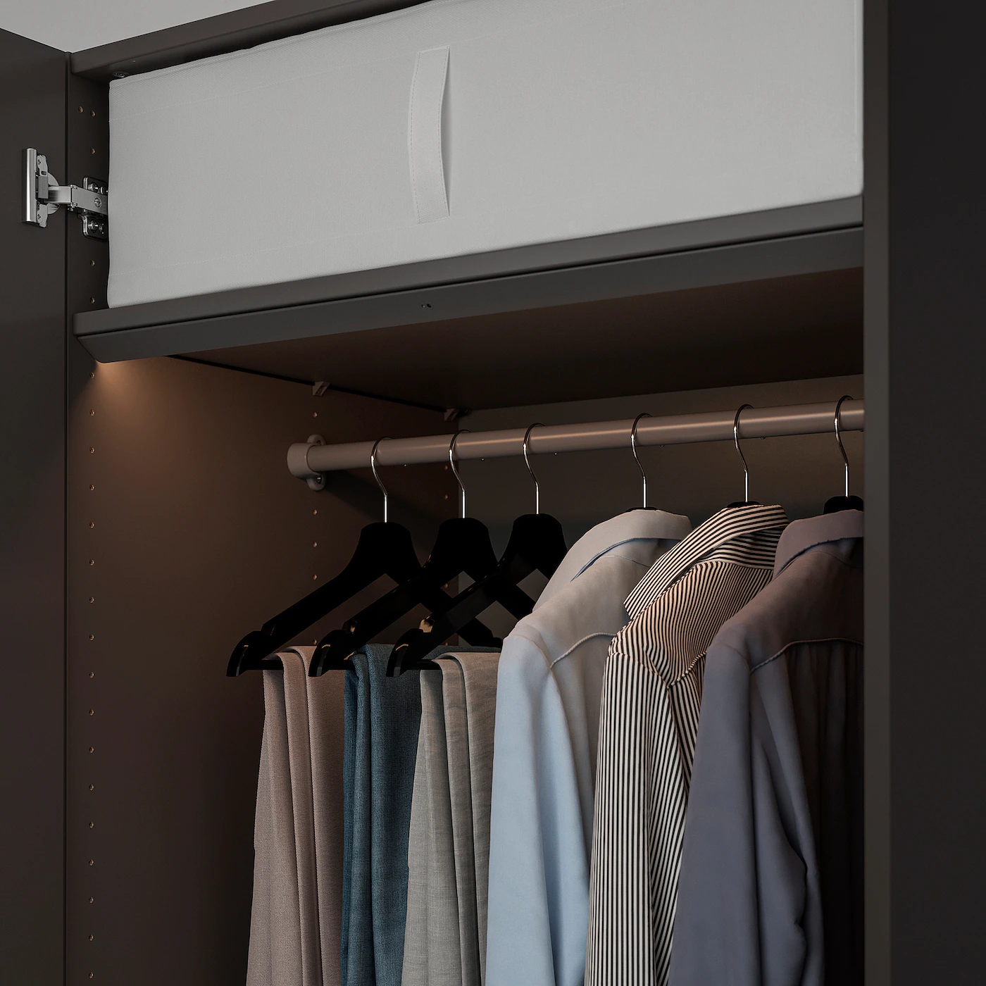 IKEA ÖVERSIDAN LED Wardrobe Lighting Strp W Sensor Dimmable Dark Gray 28 " 5 IKEA ÖVERSIDAN LED Wardrobe Lighting Strp W Sensor Dimmable Dark Gray 28 " - Image 3